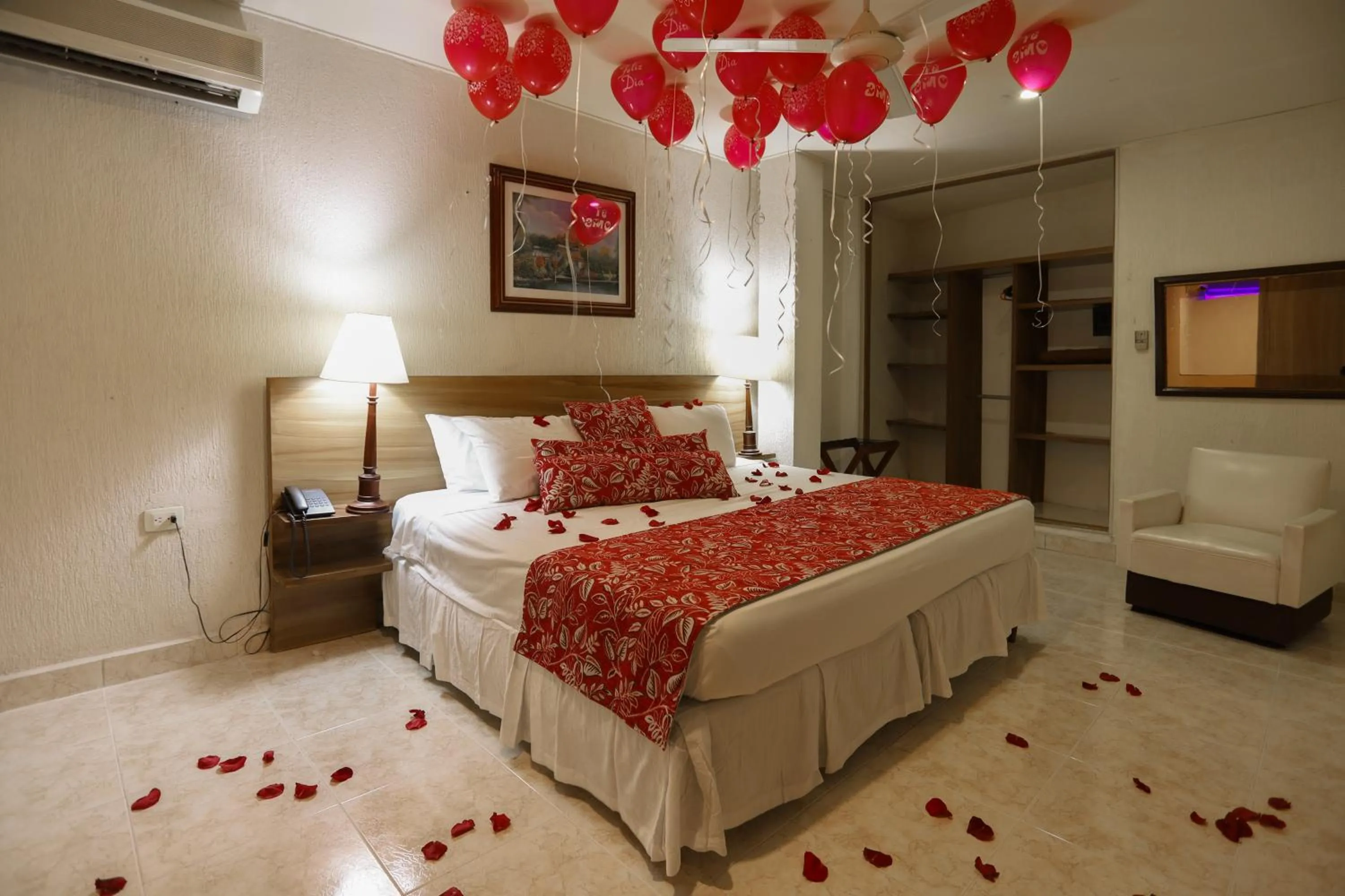 Bed in Hotel San Carlos