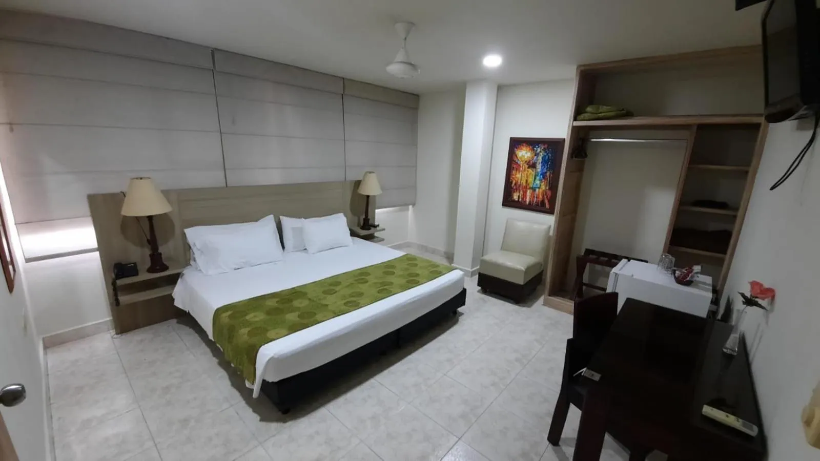 Bed in Hotel San Carlos