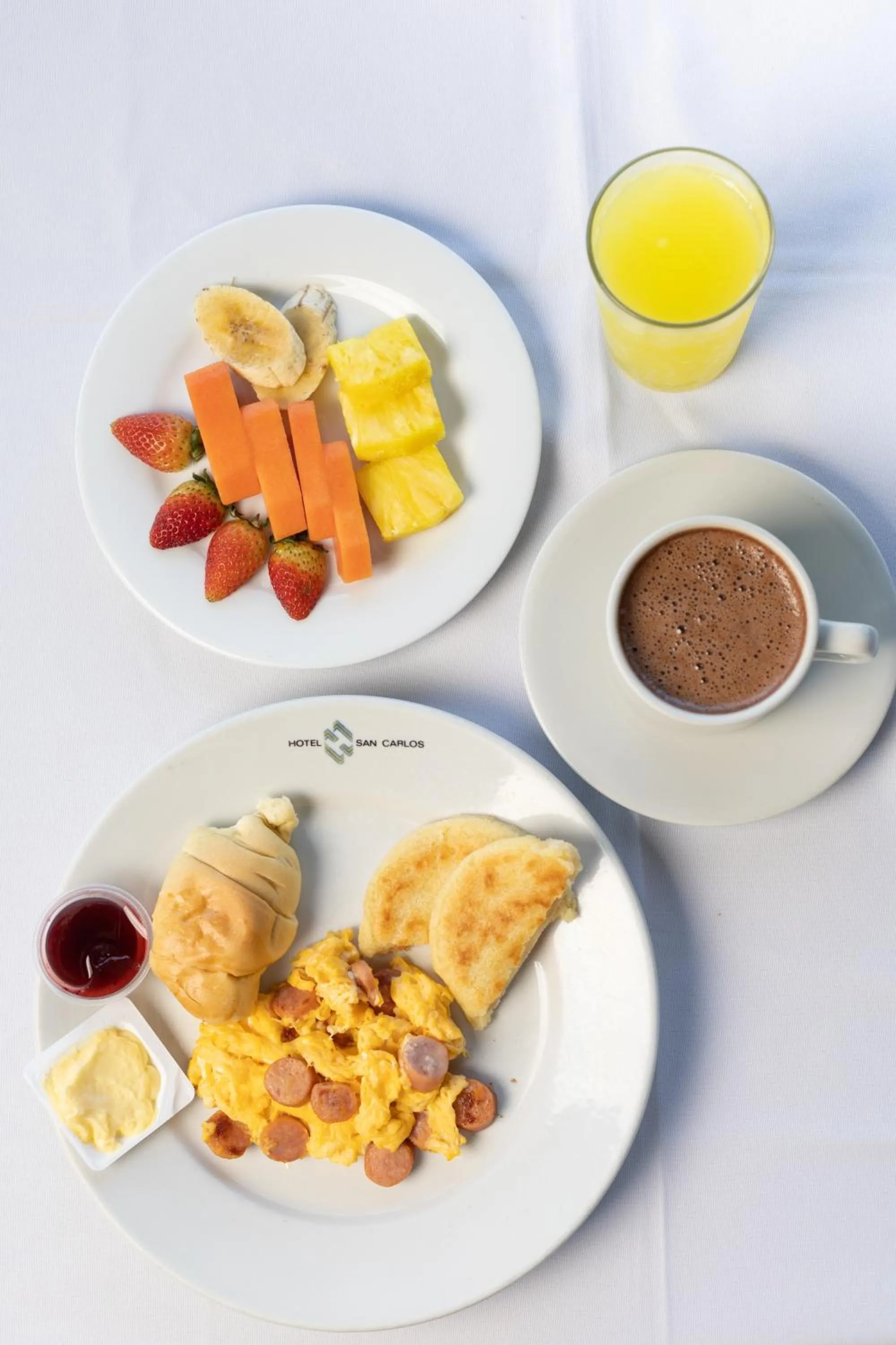 American breakfast in Hotel San Carlos