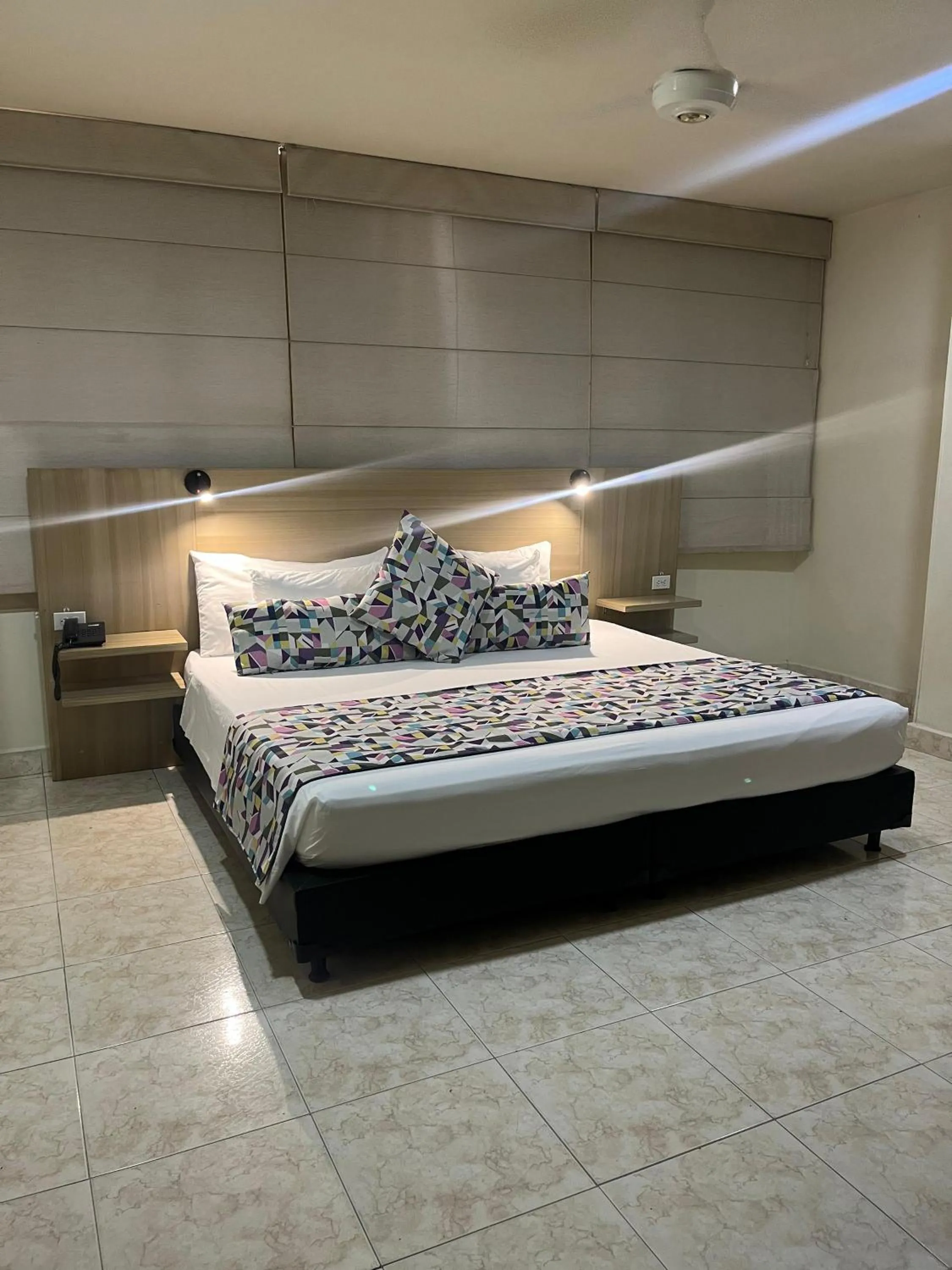 Bed in Hotel San Carlos