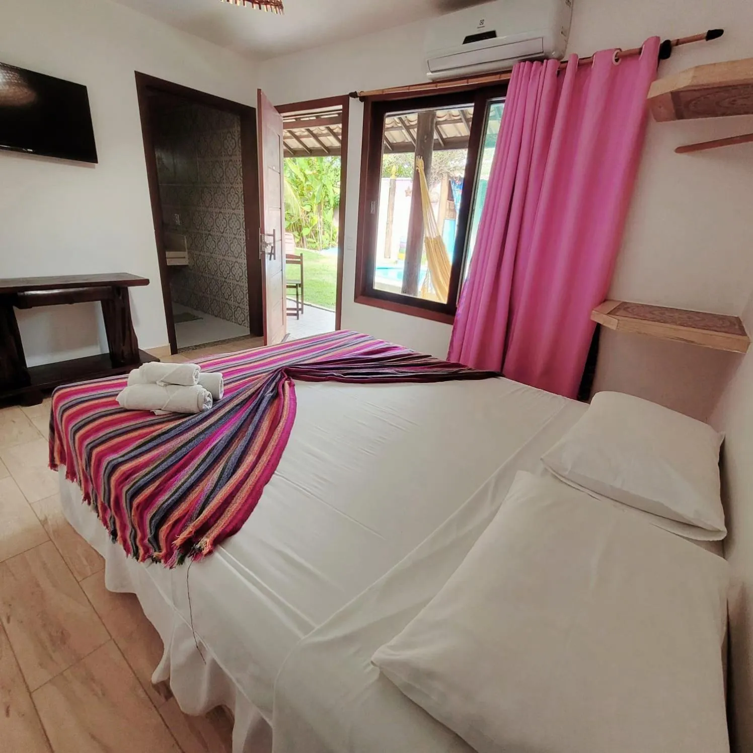 Bed in Pousada Aconchego de Genipabu