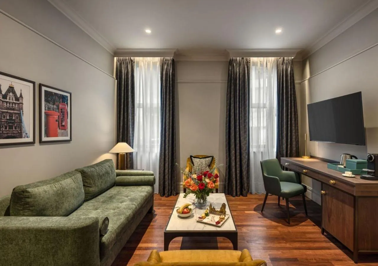 Living room in St. James' Court, A Taj Hotel, London
