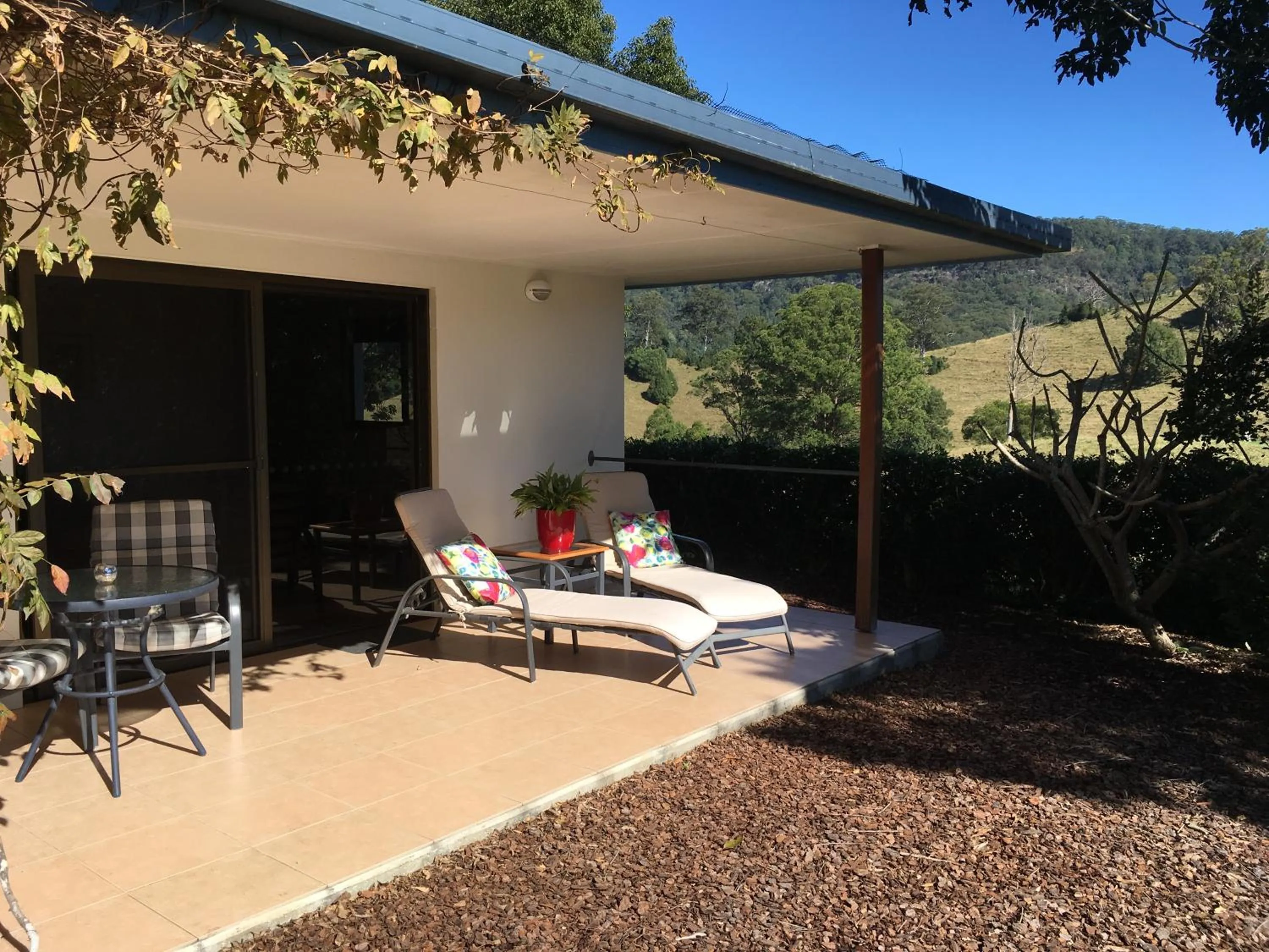 Patio in Hillcrest Mountain View Retreat