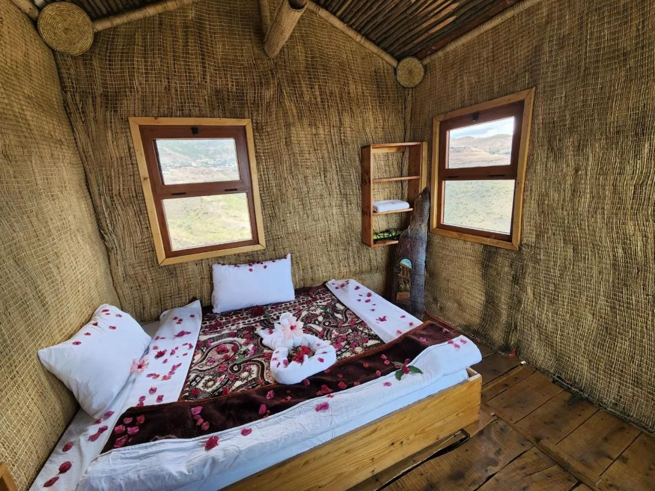 Bed in Sora Lodge Lalibela