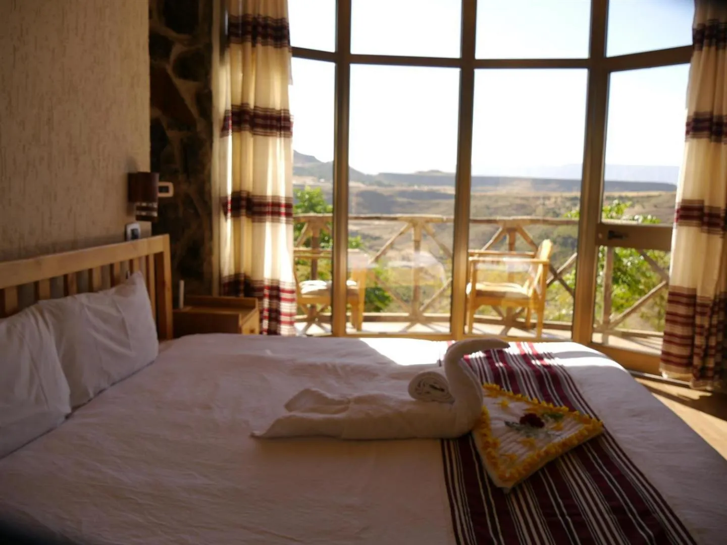 Bed in Sora Lodge Lalibela