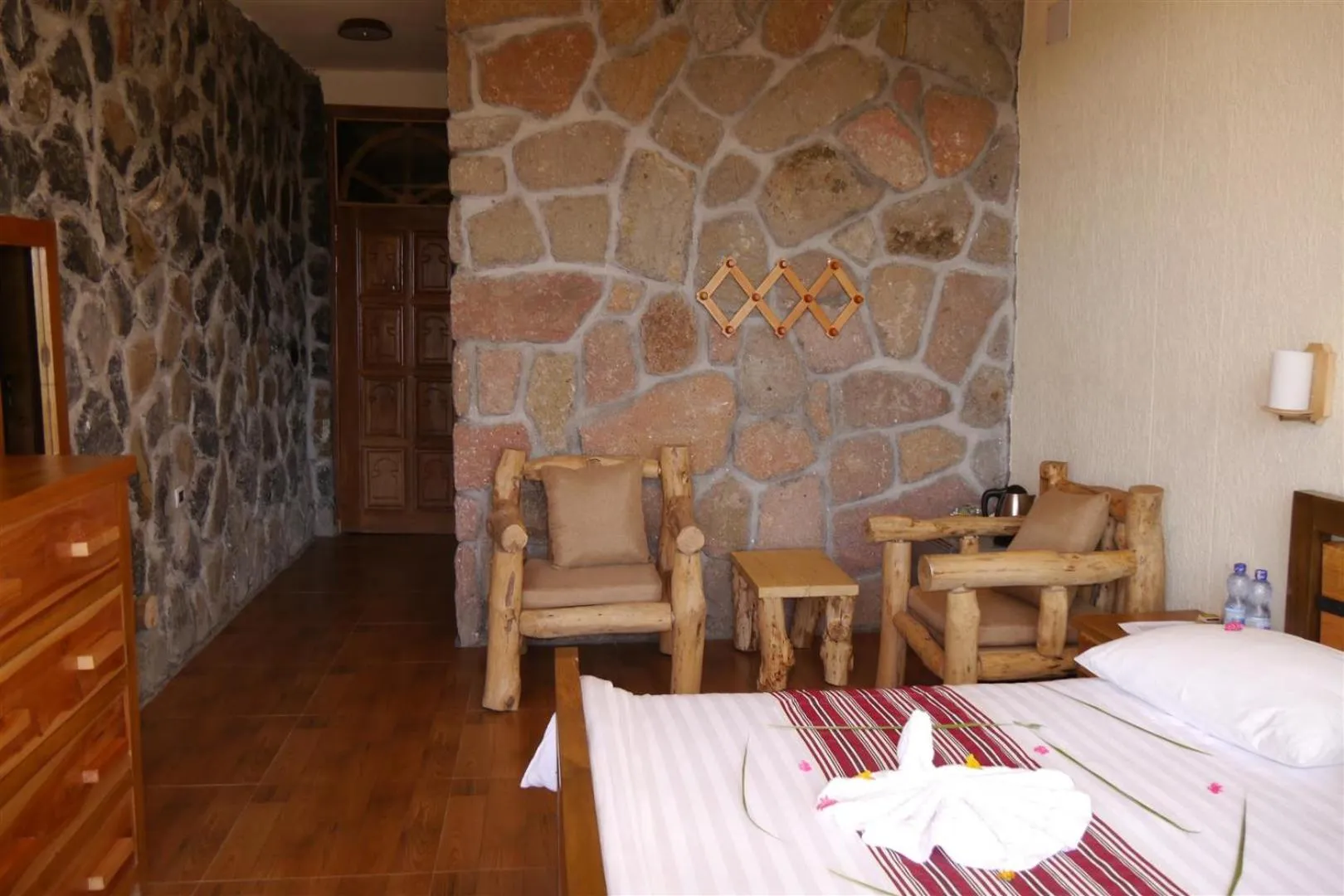 Bed in Sora Lodge Lalibela