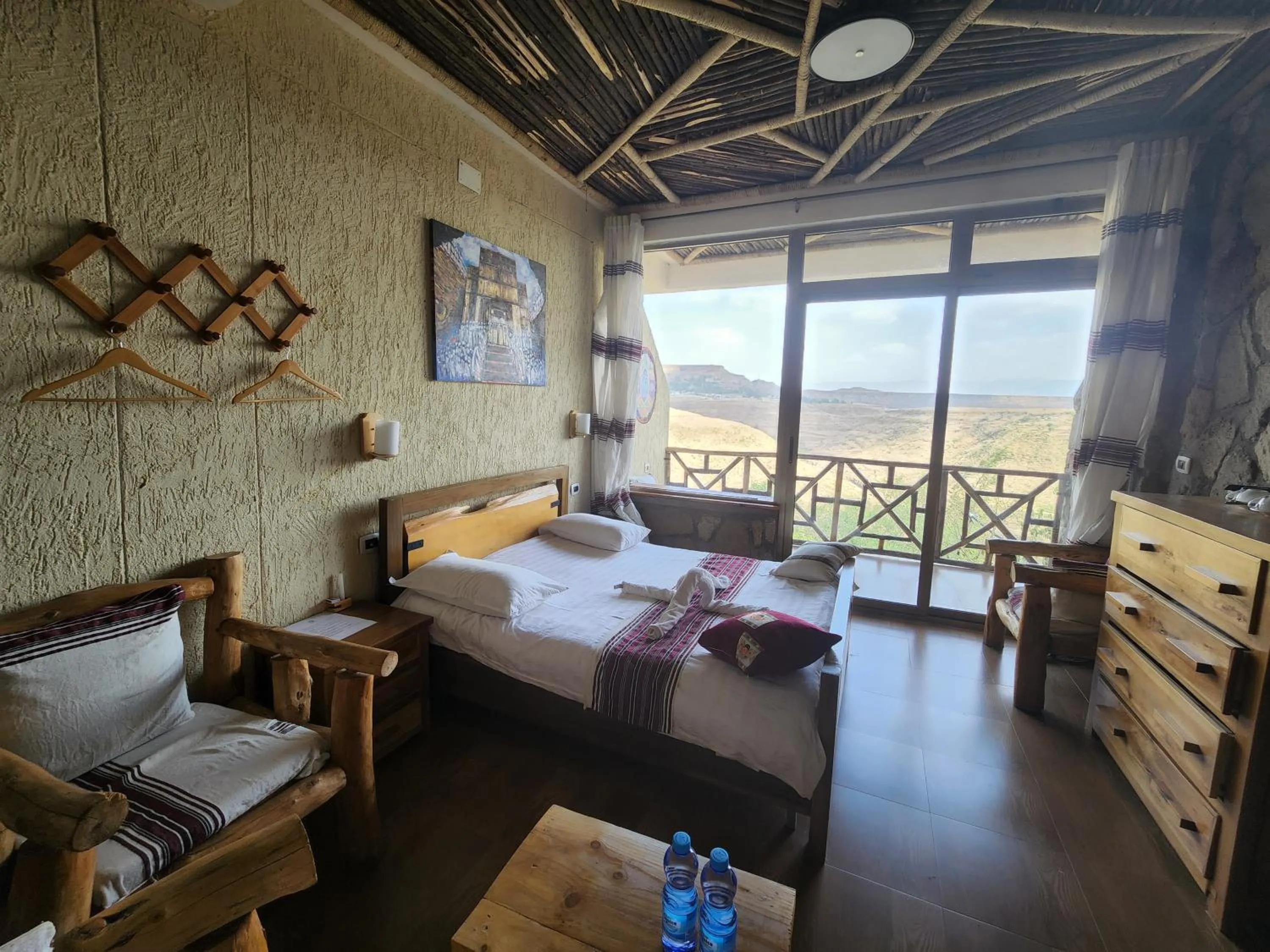 Bed in Sora Lodge Lalibela