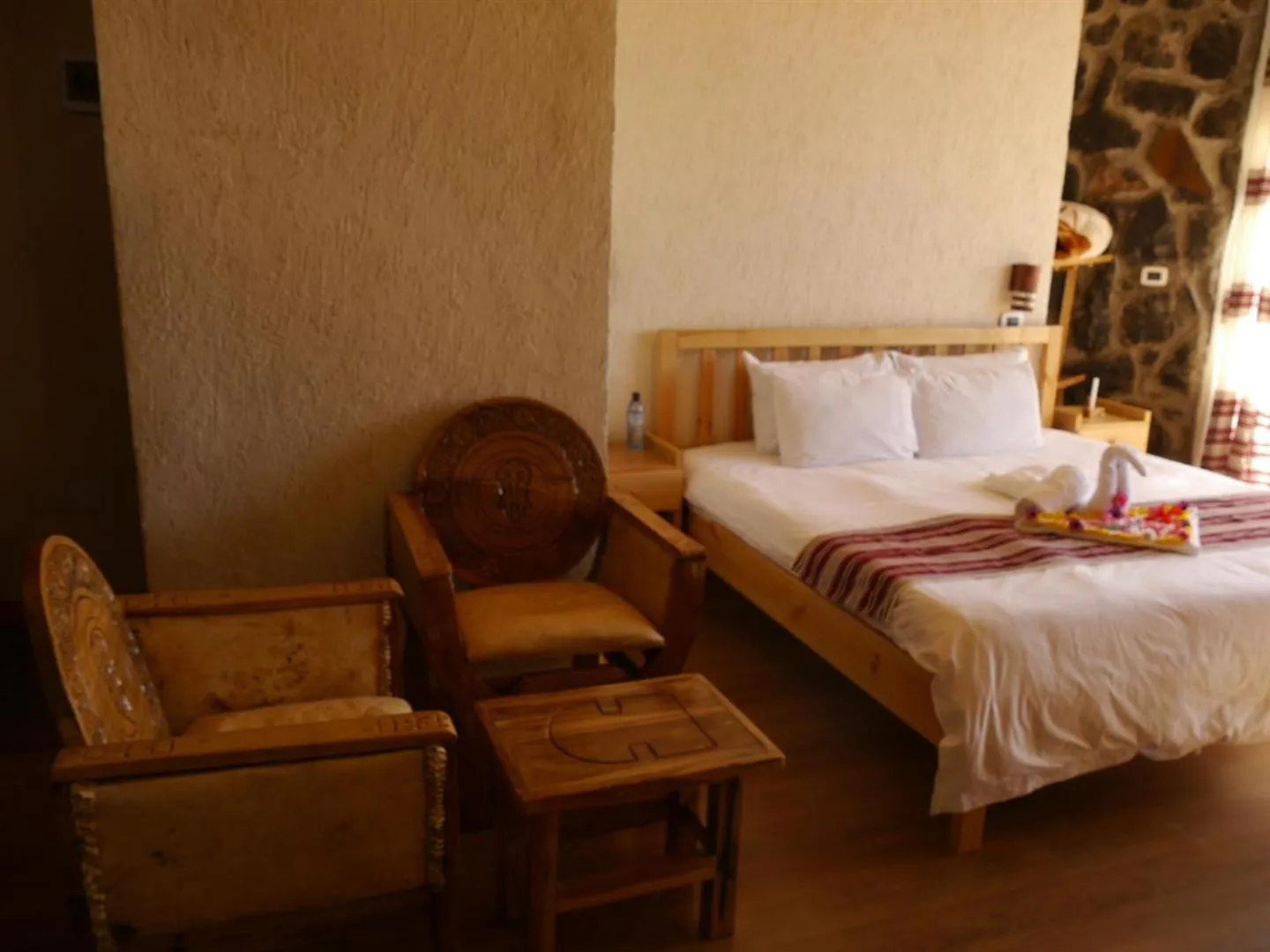 Bed in Sora Lodge Lalibela