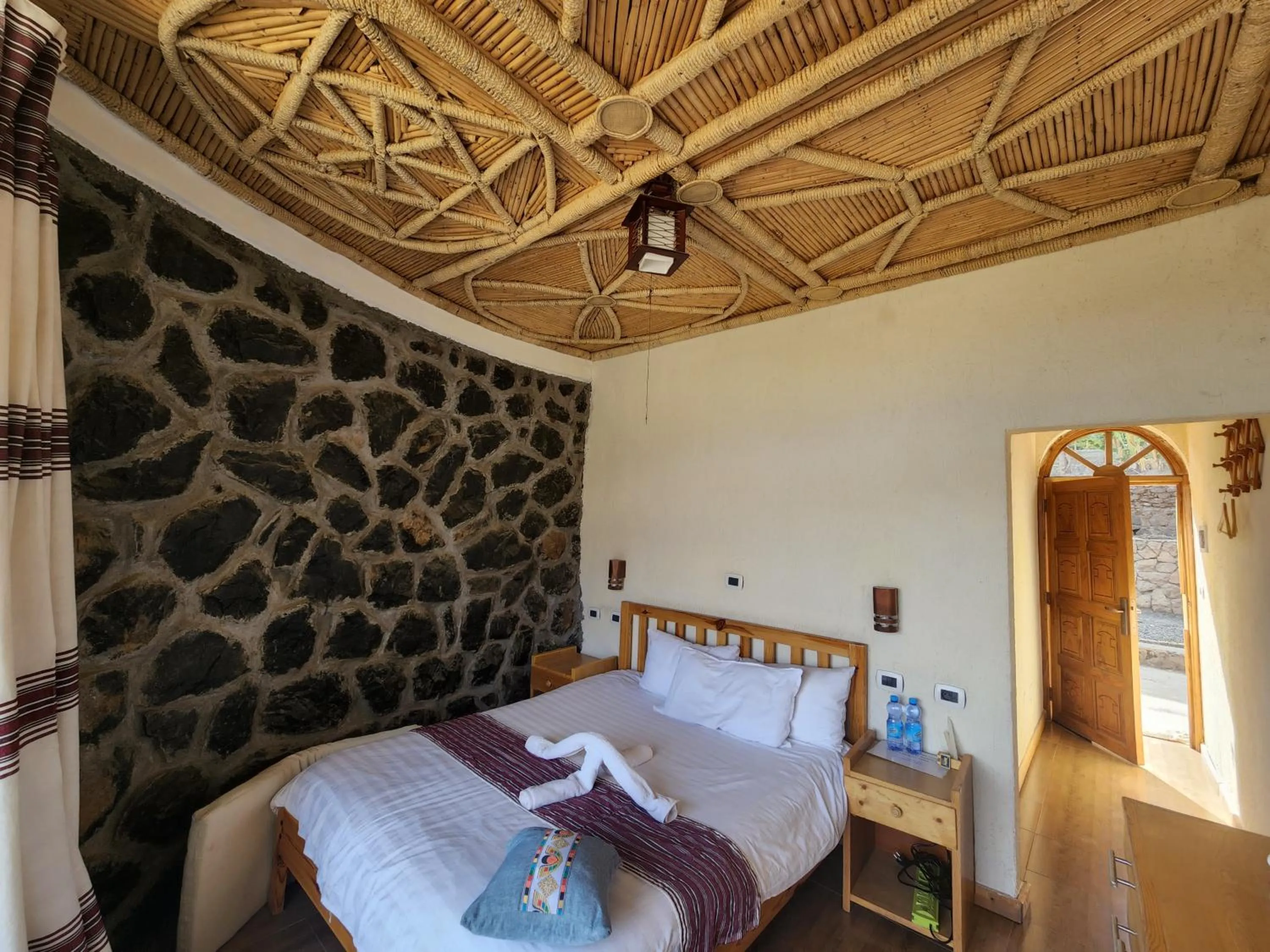 Bed in Sora Lodge Lalibela