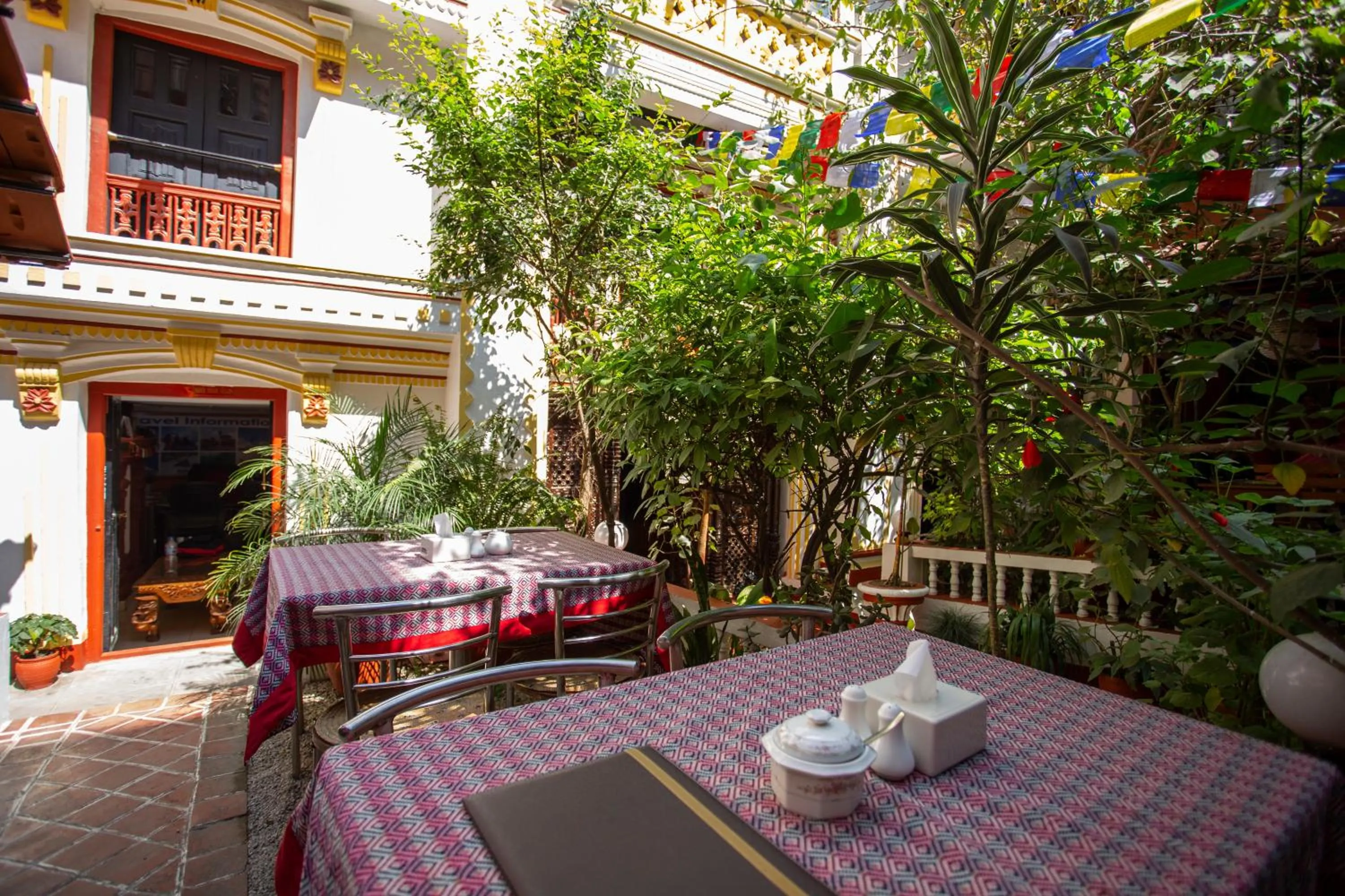 Garden view in Kathmandu Boutique Hotel