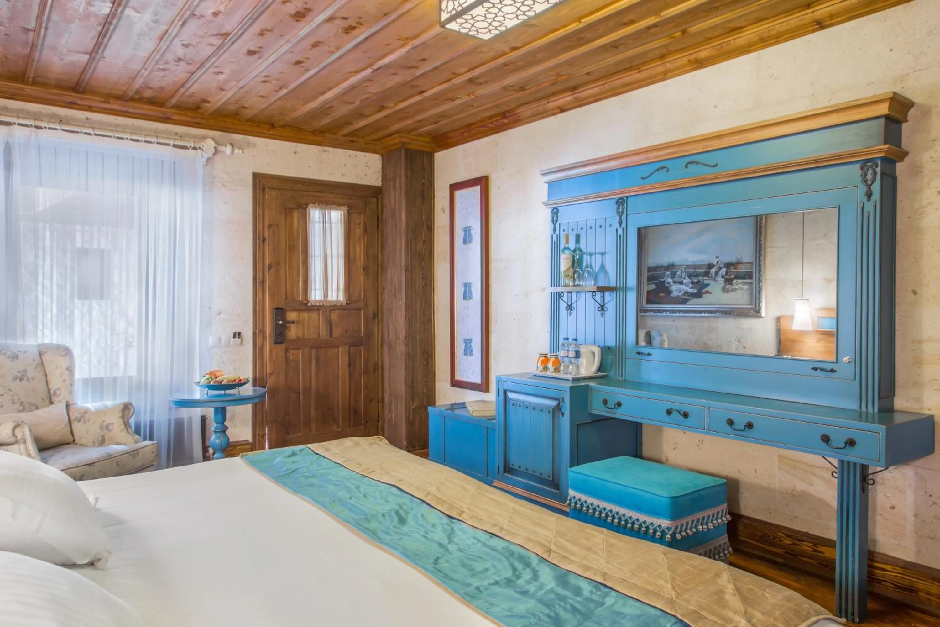 TV and multimedia, Bed in Cappadocia Minia Cave Hotel