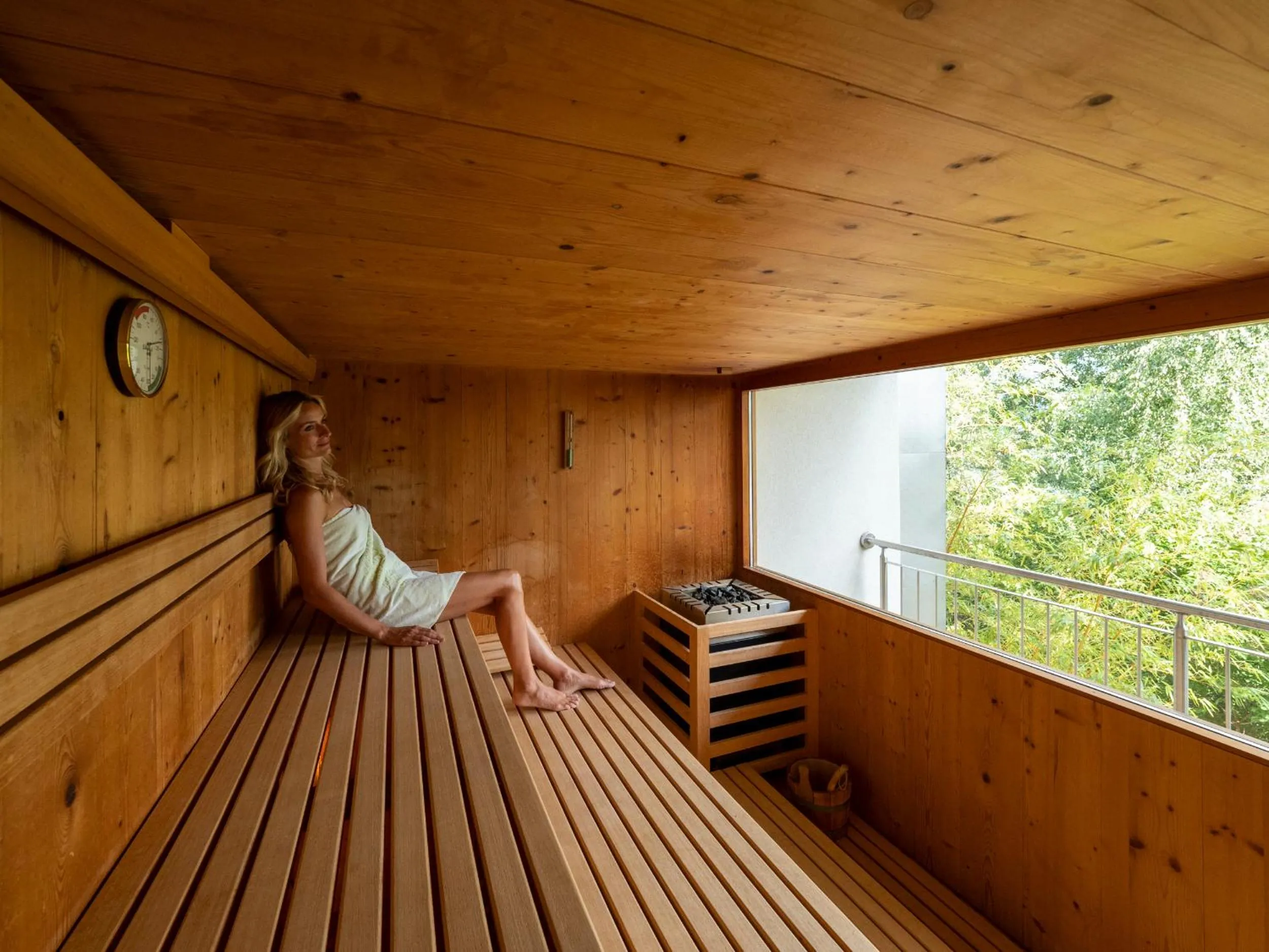 Sauna in Family Hotel Gutenberg
