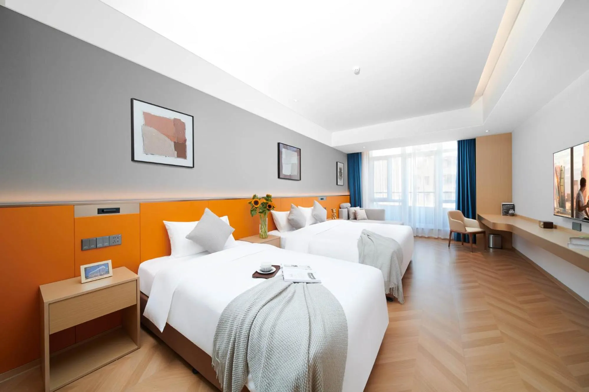 Bedroom, Bed in Citadines DD Port Dalian