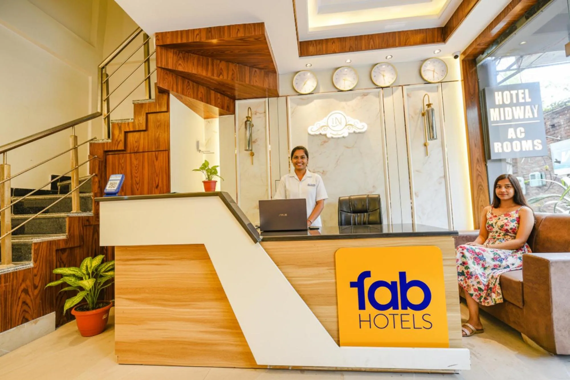 Lobby or reception in FabHotel Midway