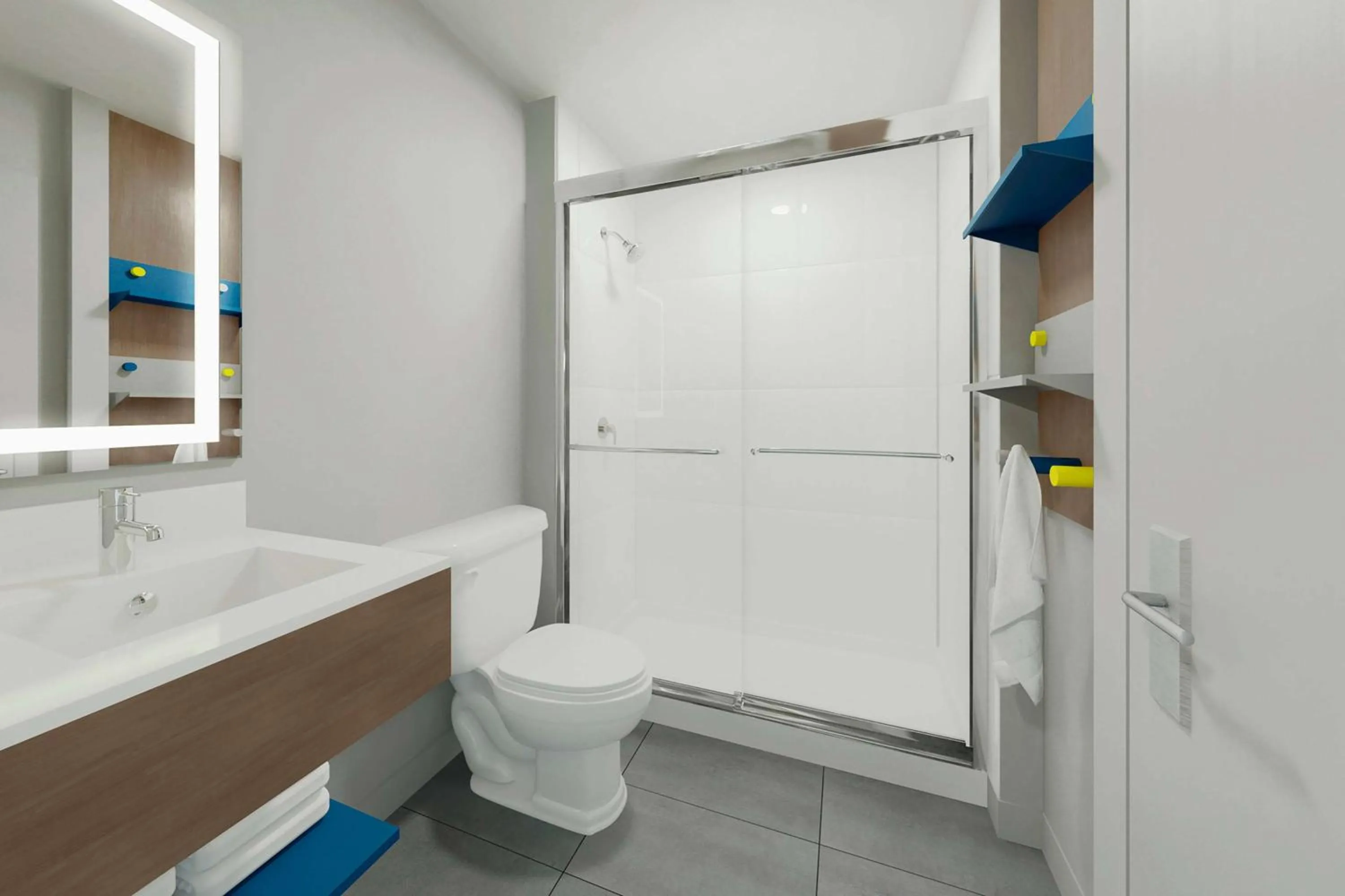 Bathroom in Microtel Inn & Suites by Wyndham Olive Branch