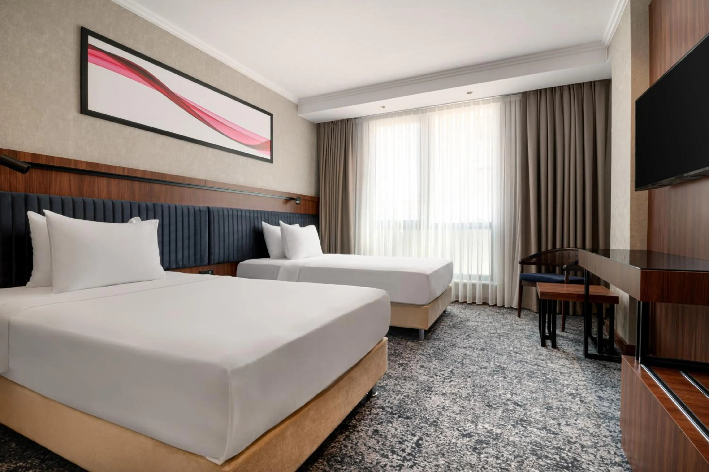 TV and multimedia, Bed in Ramada by Wyndham Gaziantep