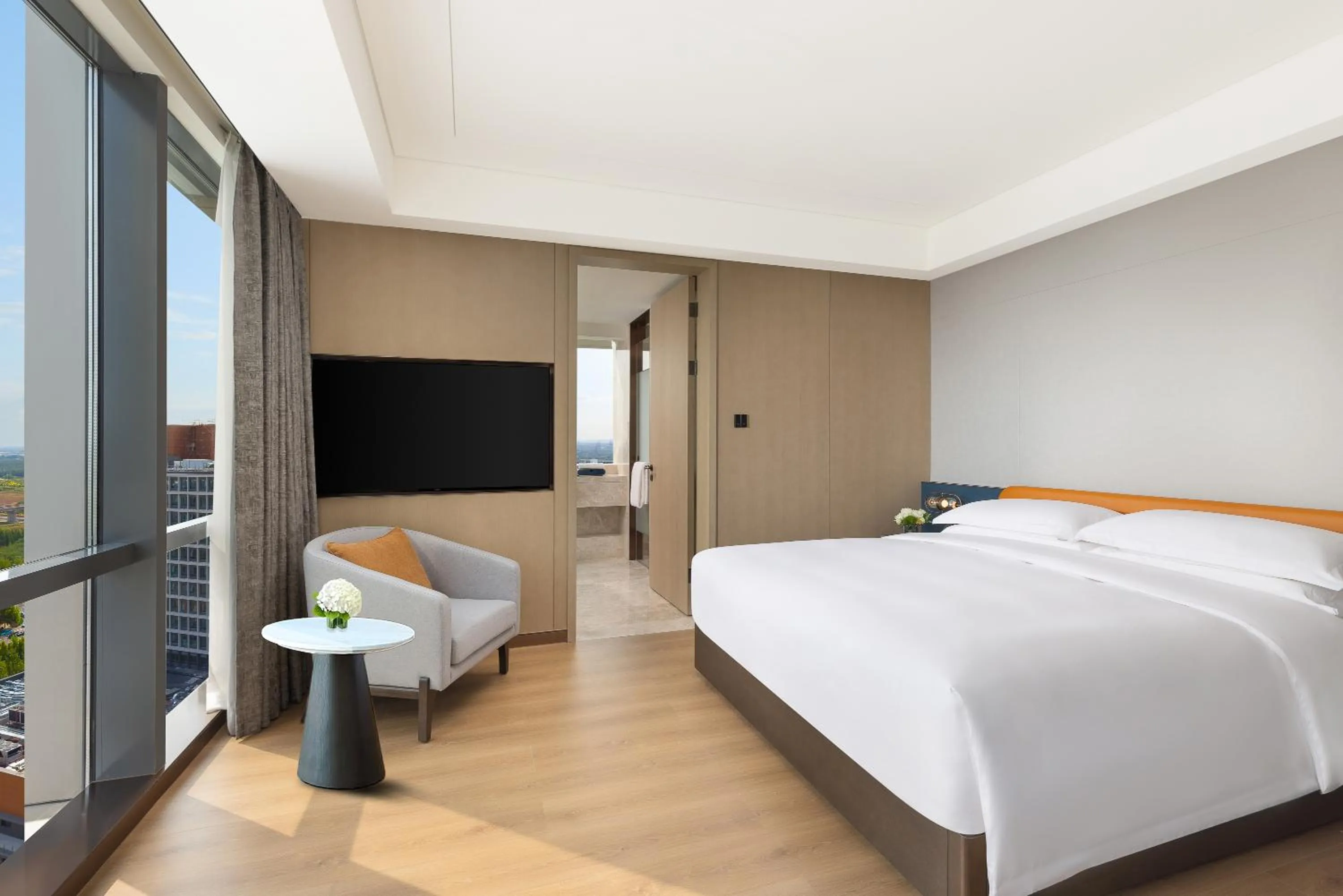 Bed in The Perennial Tianjin, A Jdv By Hyatt Hotel