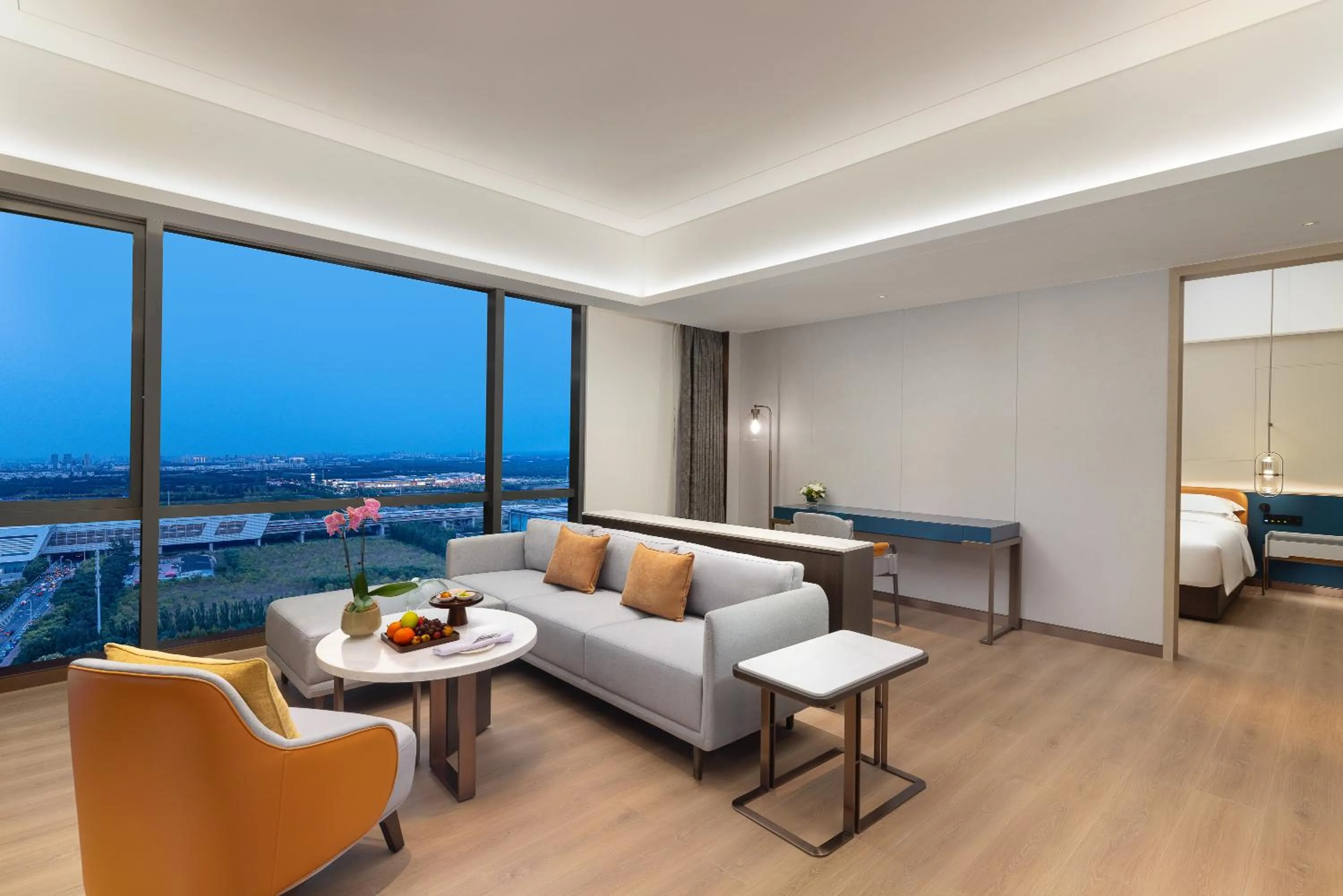 Seating area, Bed in The Perennial Tianjin, A Jdv By Hyatt Hotel