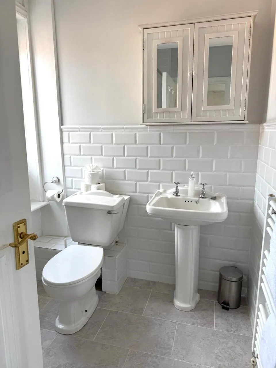 Bathroom in East Pallant Bed and Breakfast, Located in Large Georgian Townhouse in Central Chichester