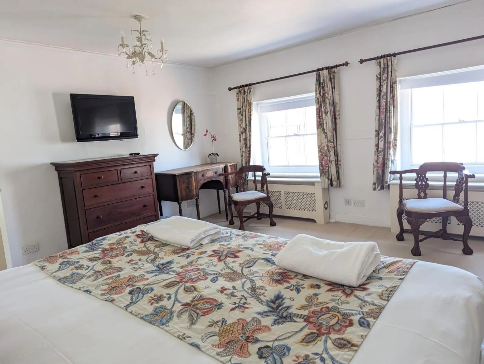 Bed in East Pallant Bed and Breakfast, Located in Large Georgian Townhouse in Central Chichester