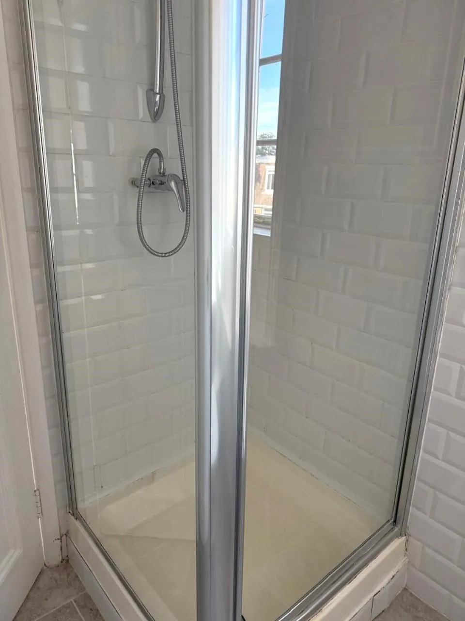 Shower in East Pallant Bed and Breakfast, Located in Large Georgian Townhouse in Central Chichester