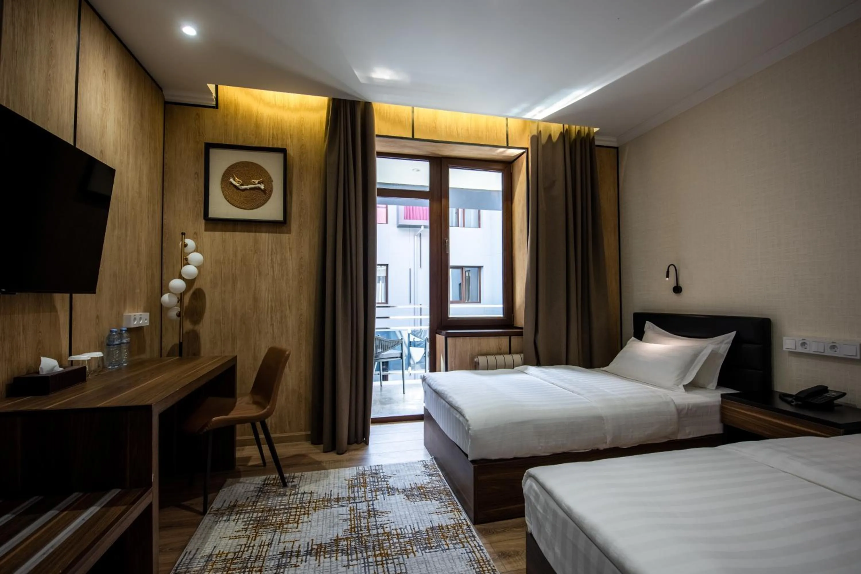 Bed in Silk Road Premium Hotel