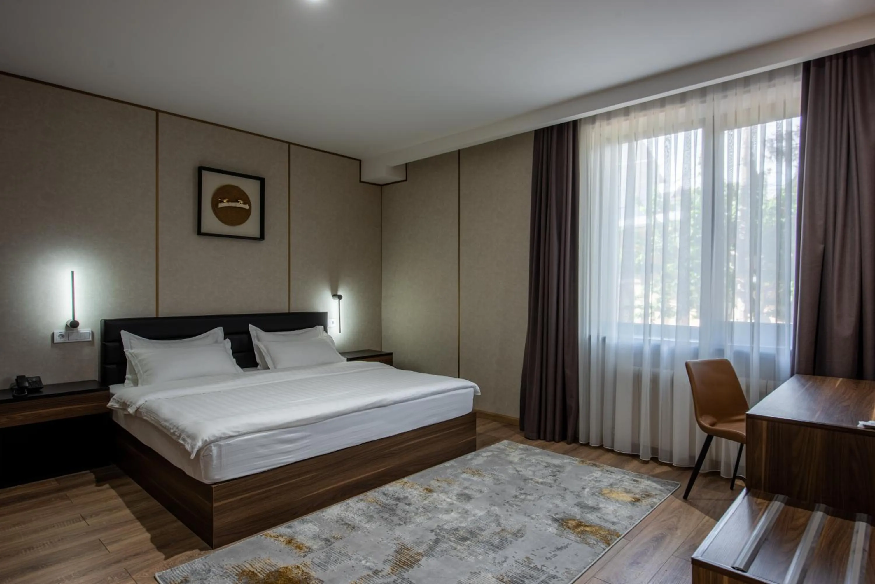 Bed in Silk Road Premium Hotel