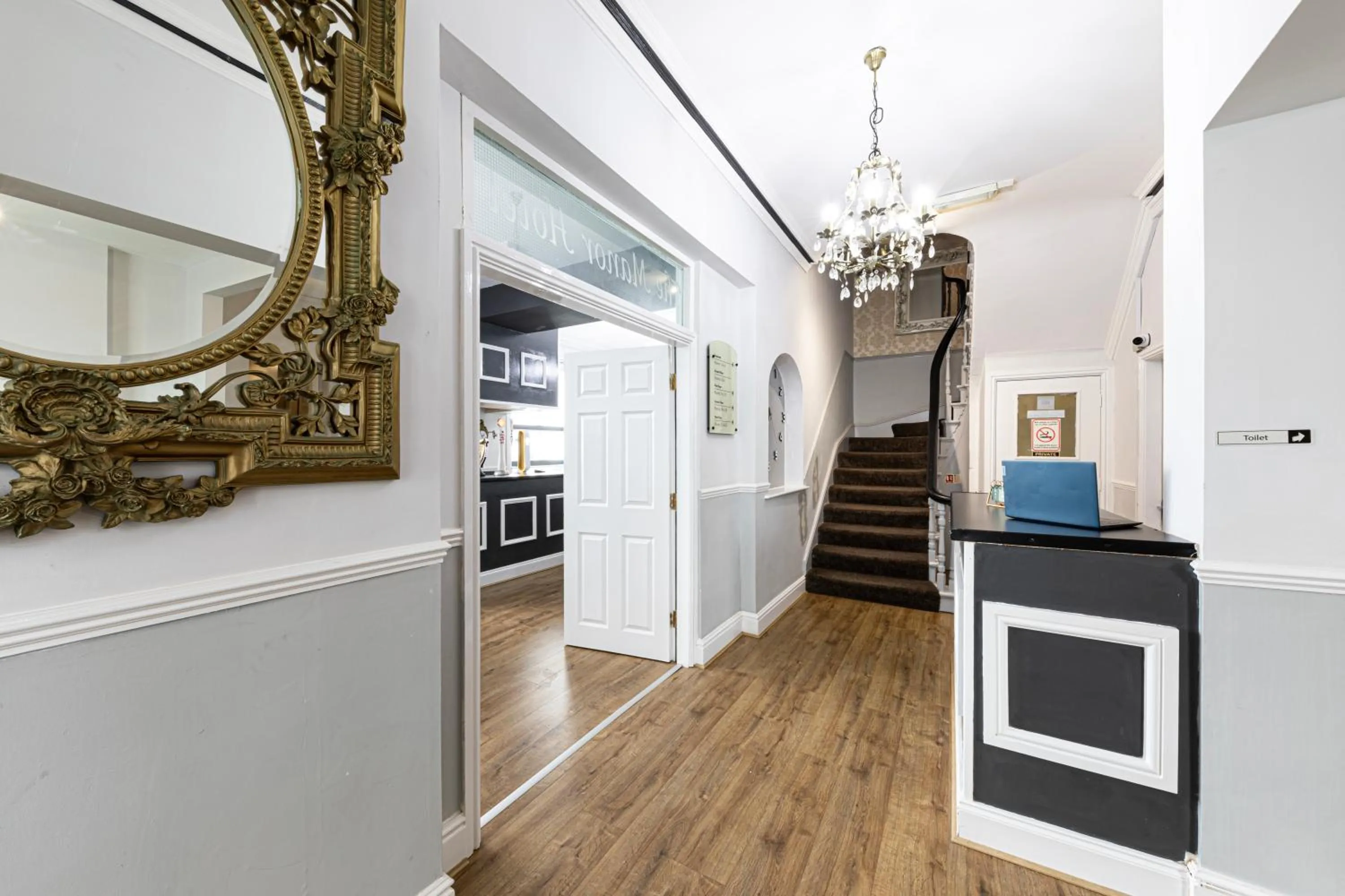 Lobby or reception in The Manor Hotel