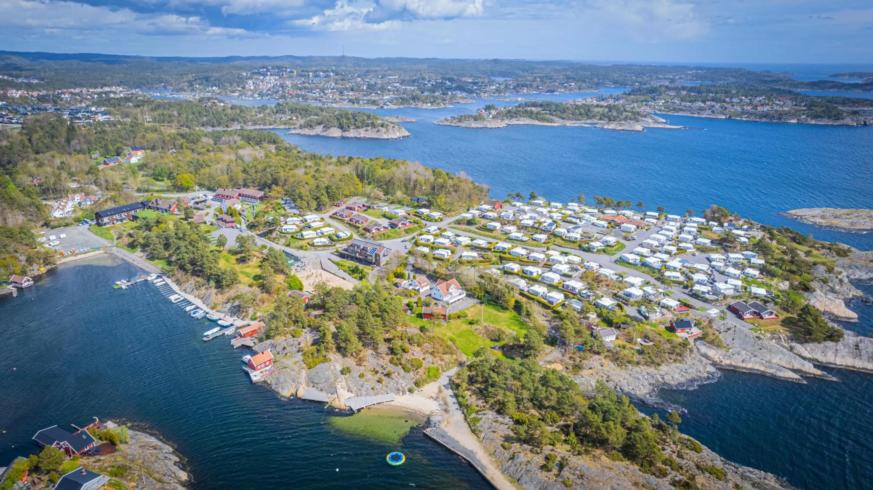 Bird's eye view in Kristiansand Feriesenter