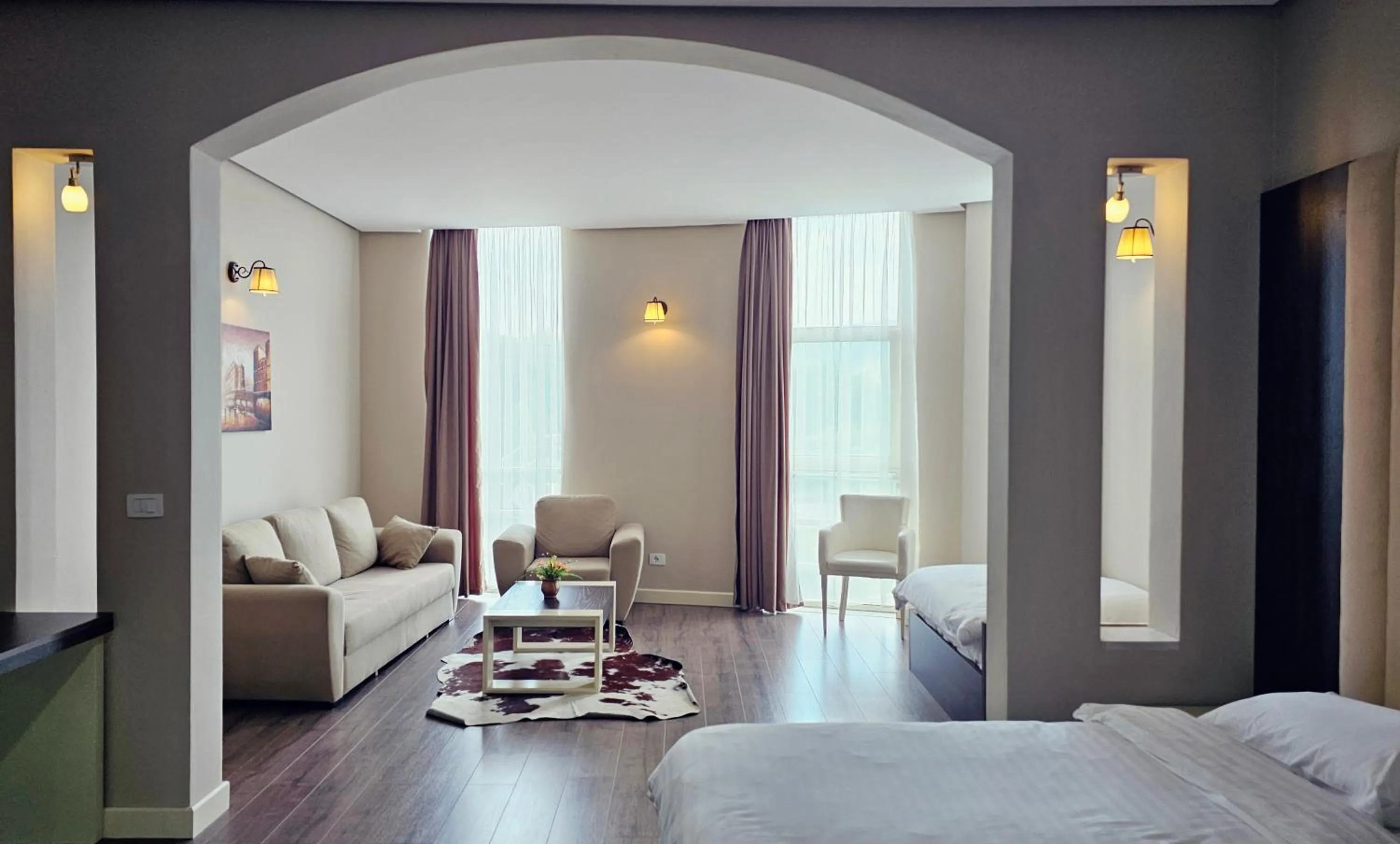 Bed in Gardenland Resort