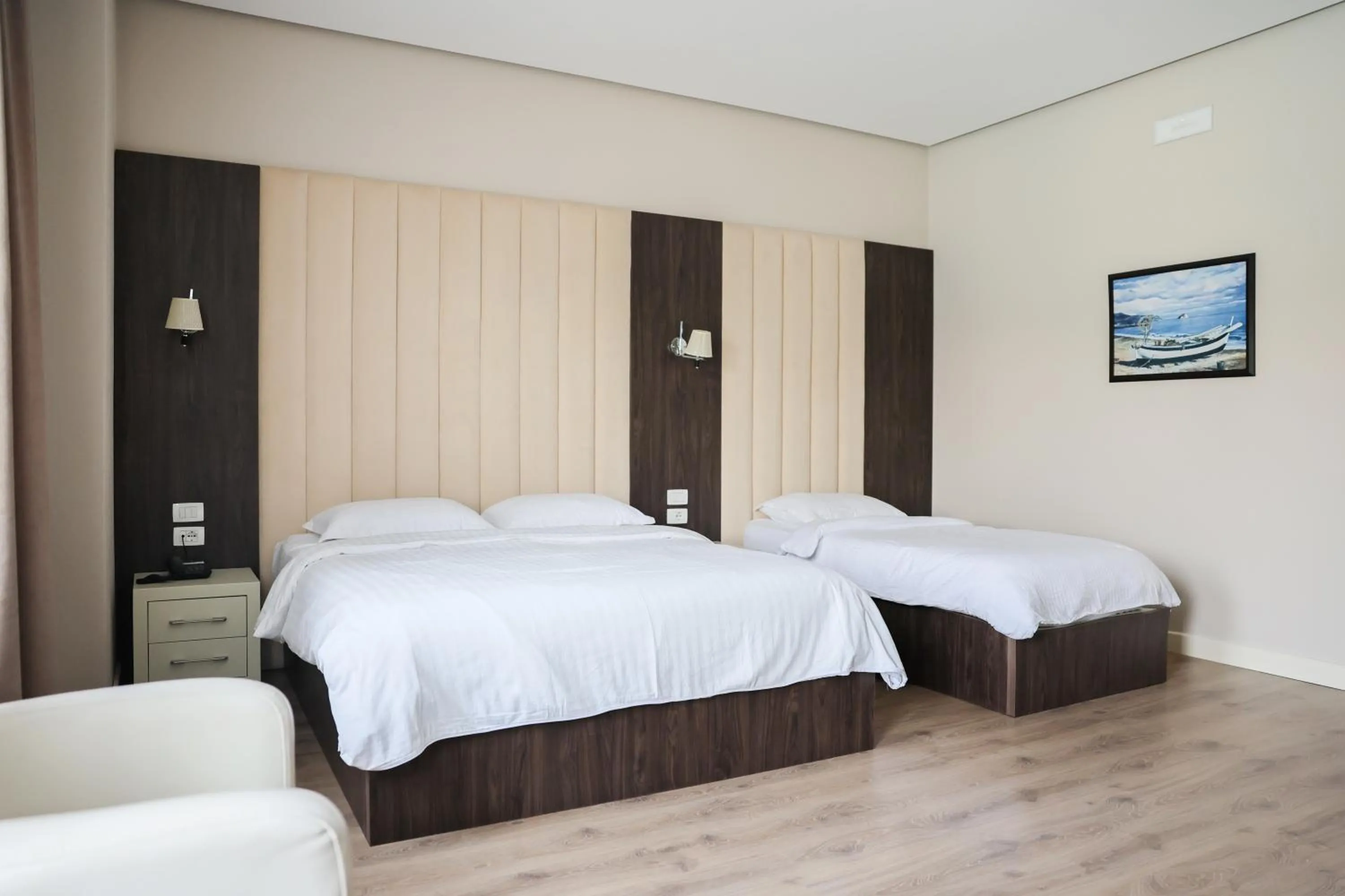 Bed in Gardenland Resort