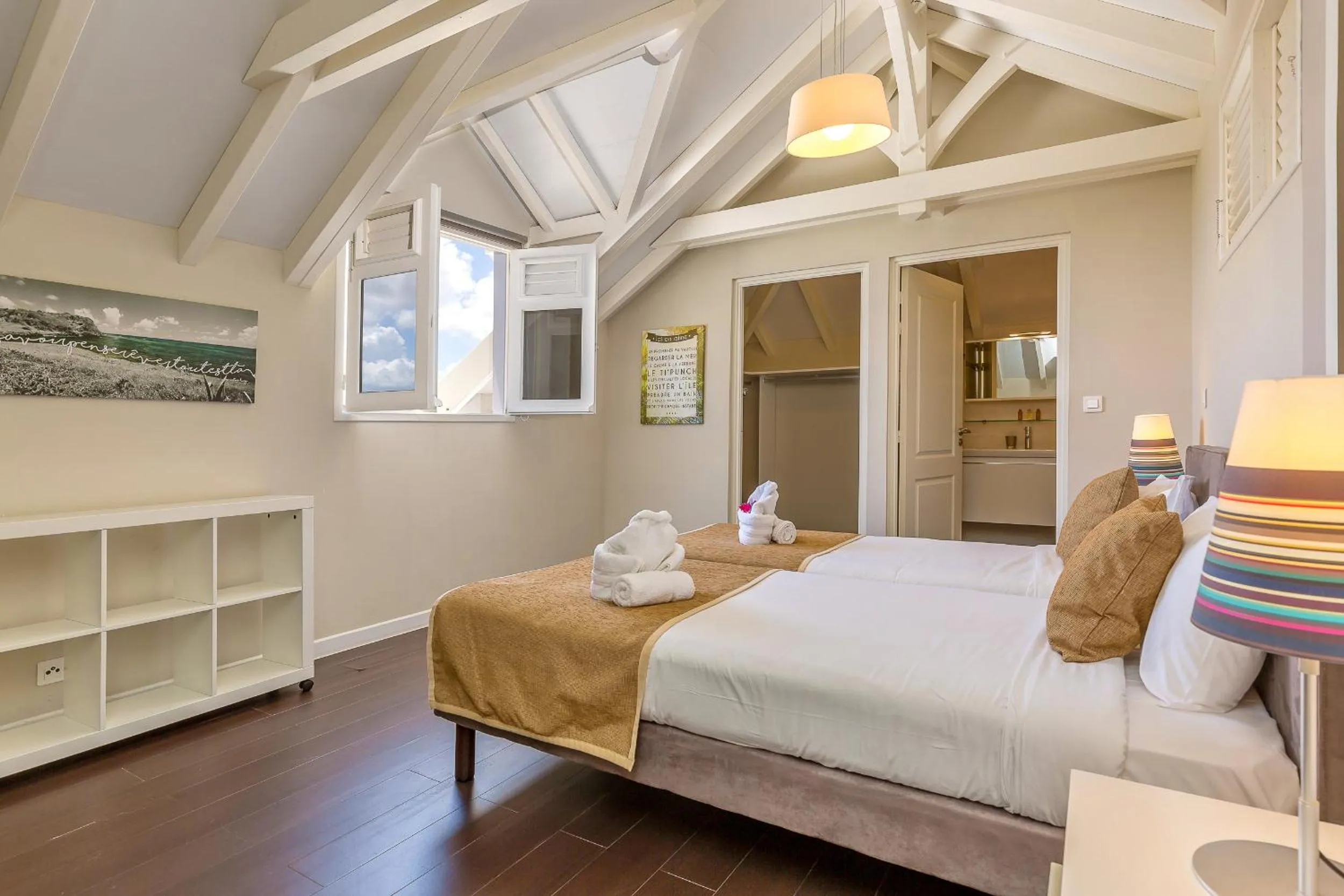 Bathroom, Bed in Villas Palm