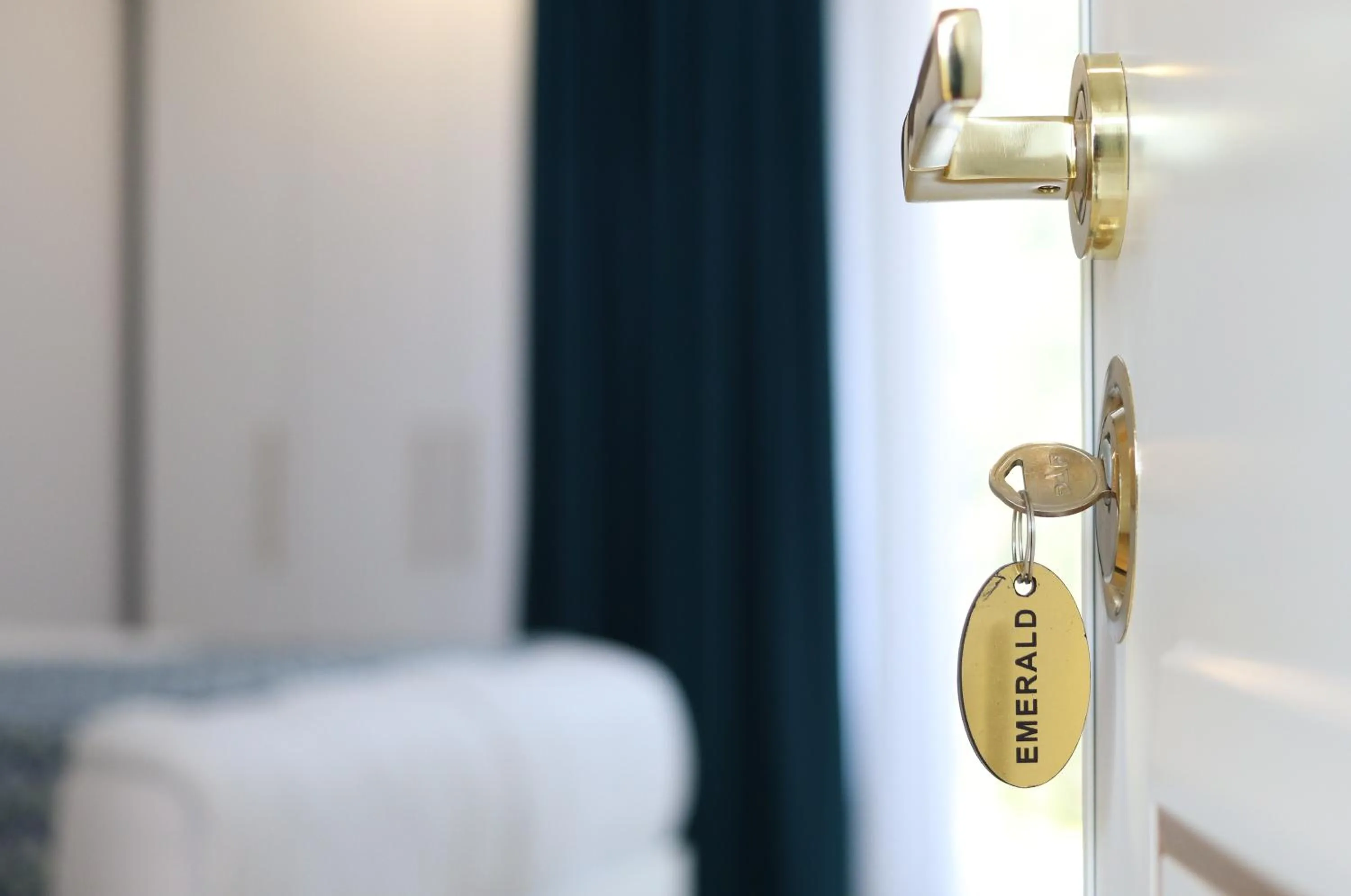 Bed in Emerald Borjomi Hotel