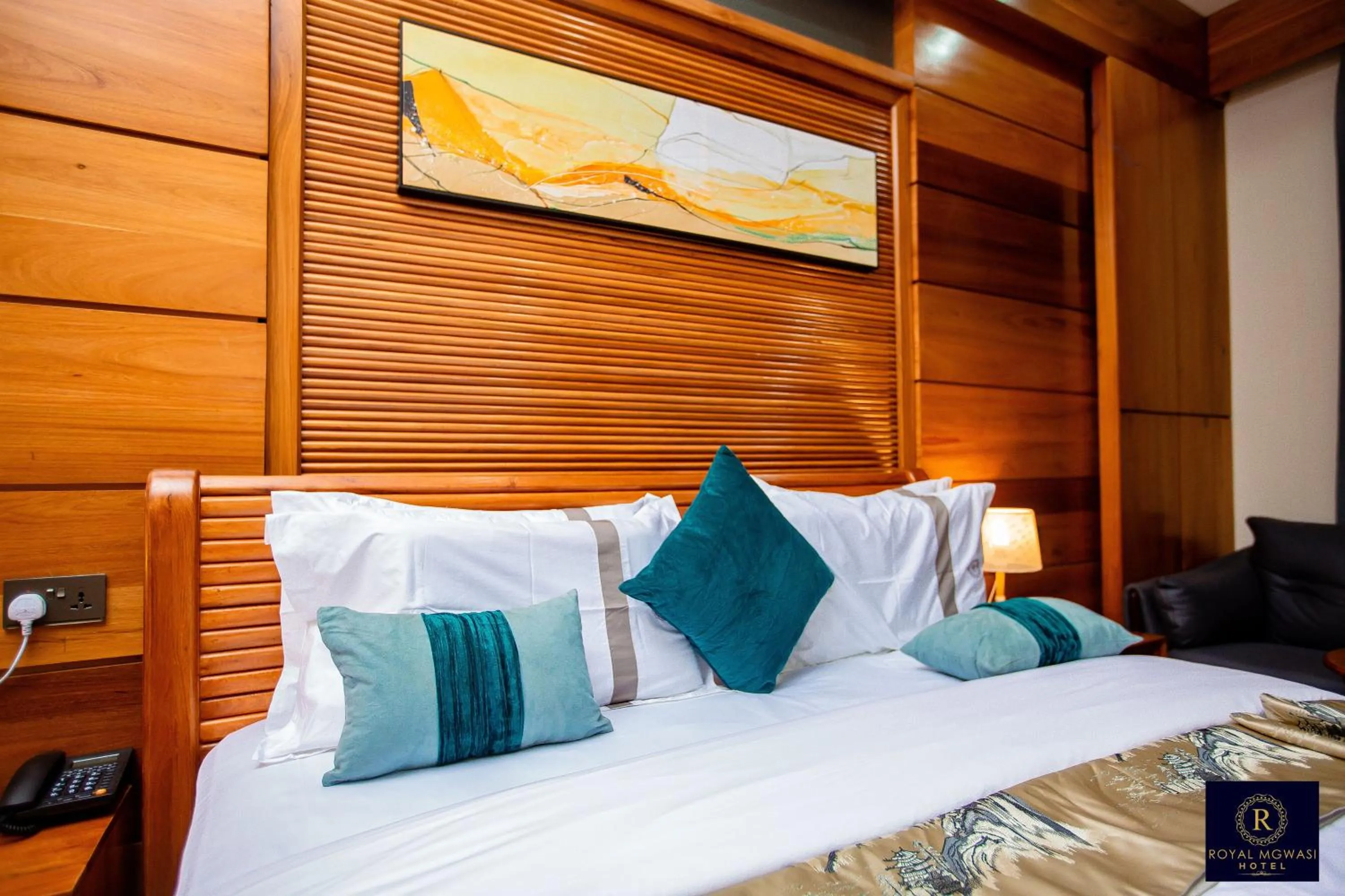 Bed in Royal Mgwasi Hotel