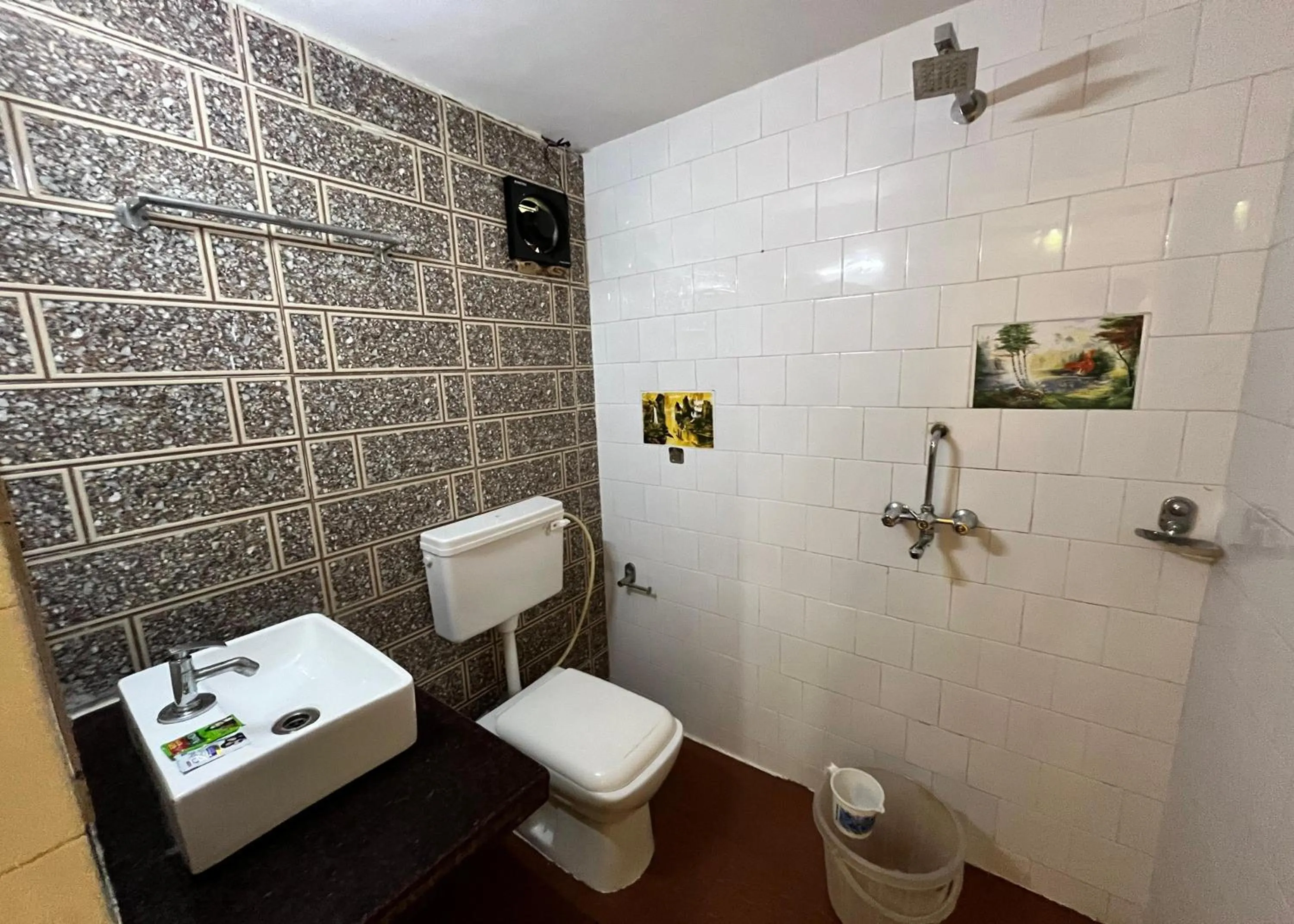 Bathroom in Hotel Bom Sucesso, Candolim Beach