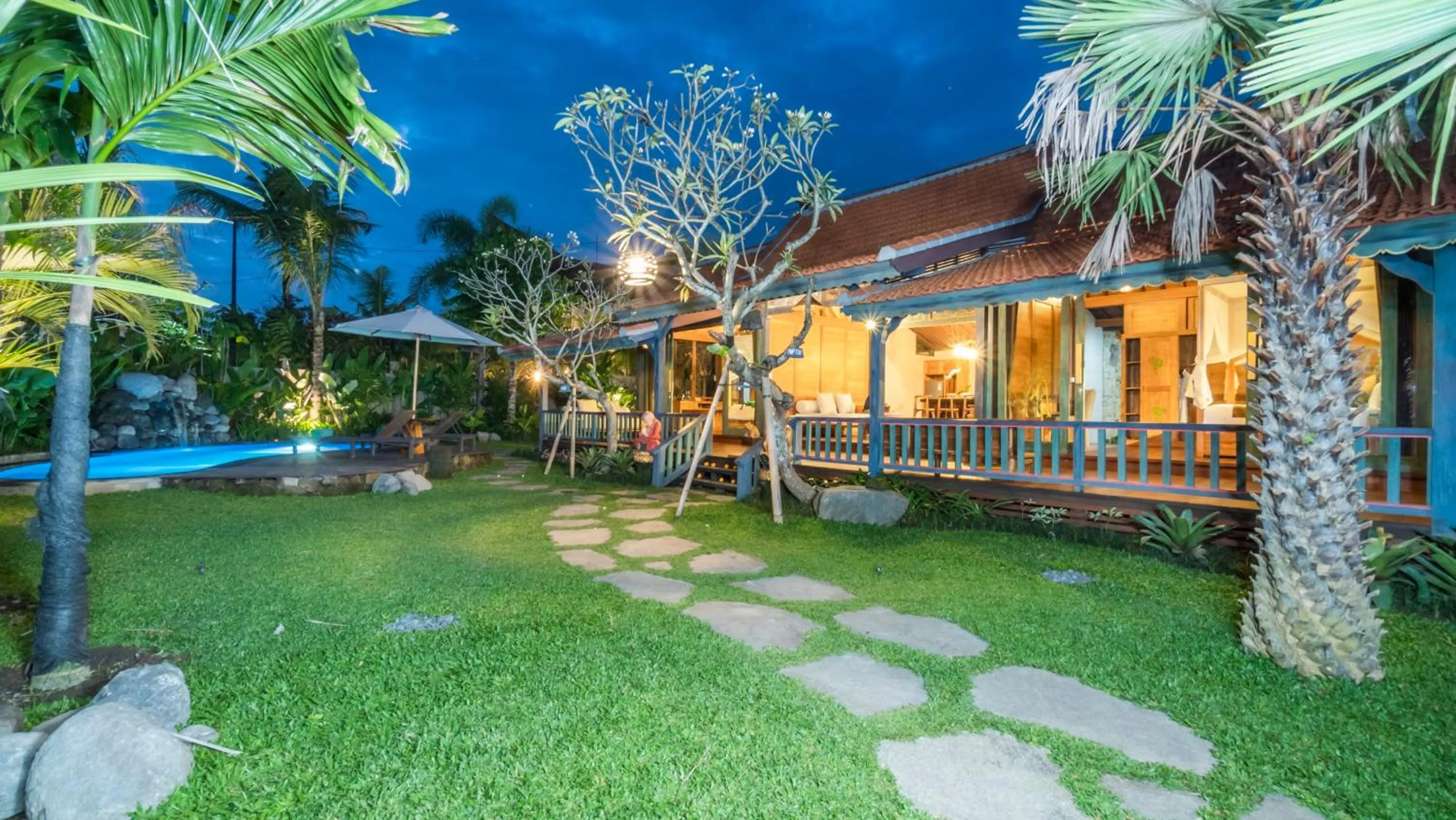 Garden view in The Puspa Villa