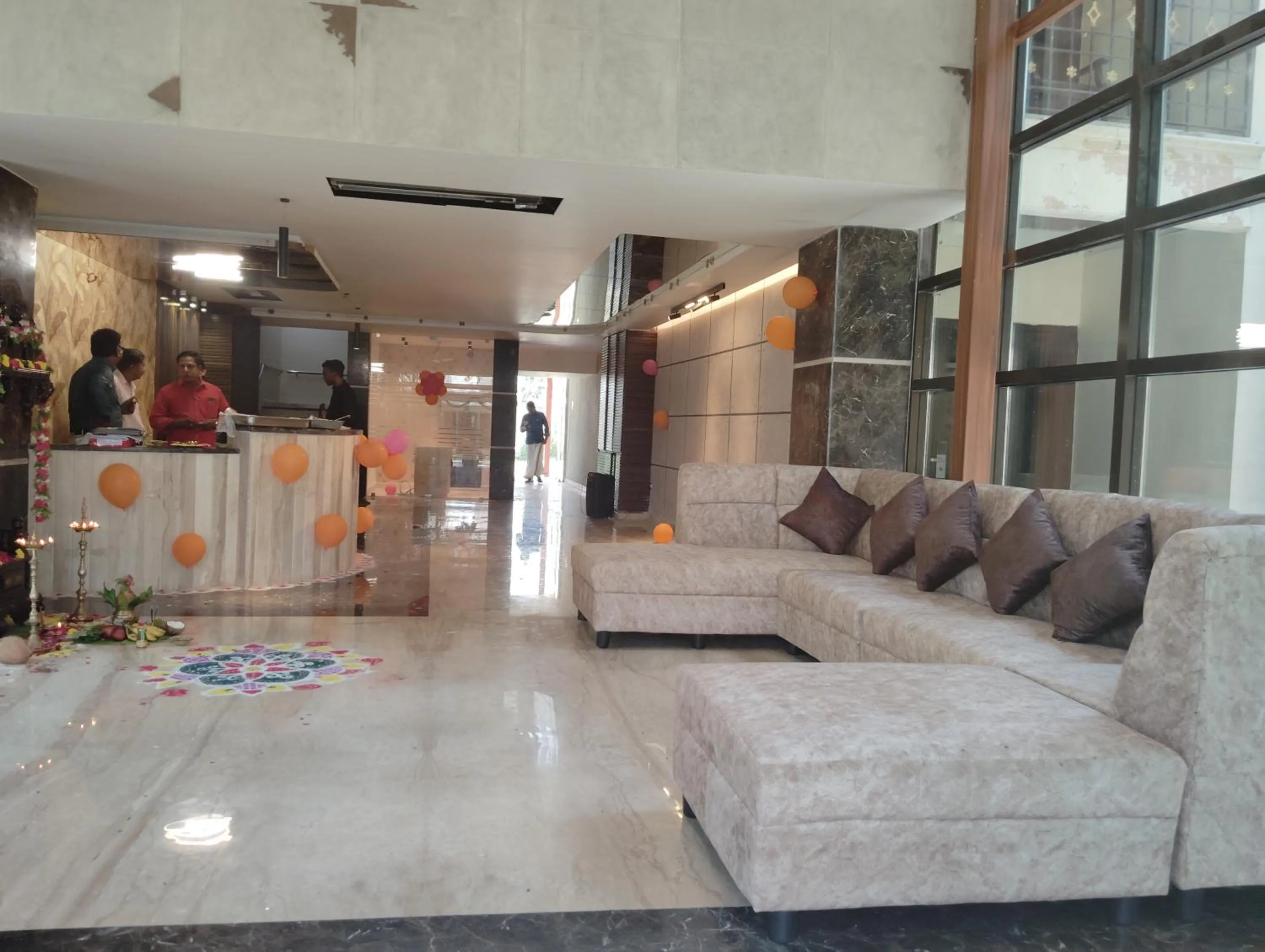 Lobby or reception in Sathyam Grand Resorts, Sriperumbudur