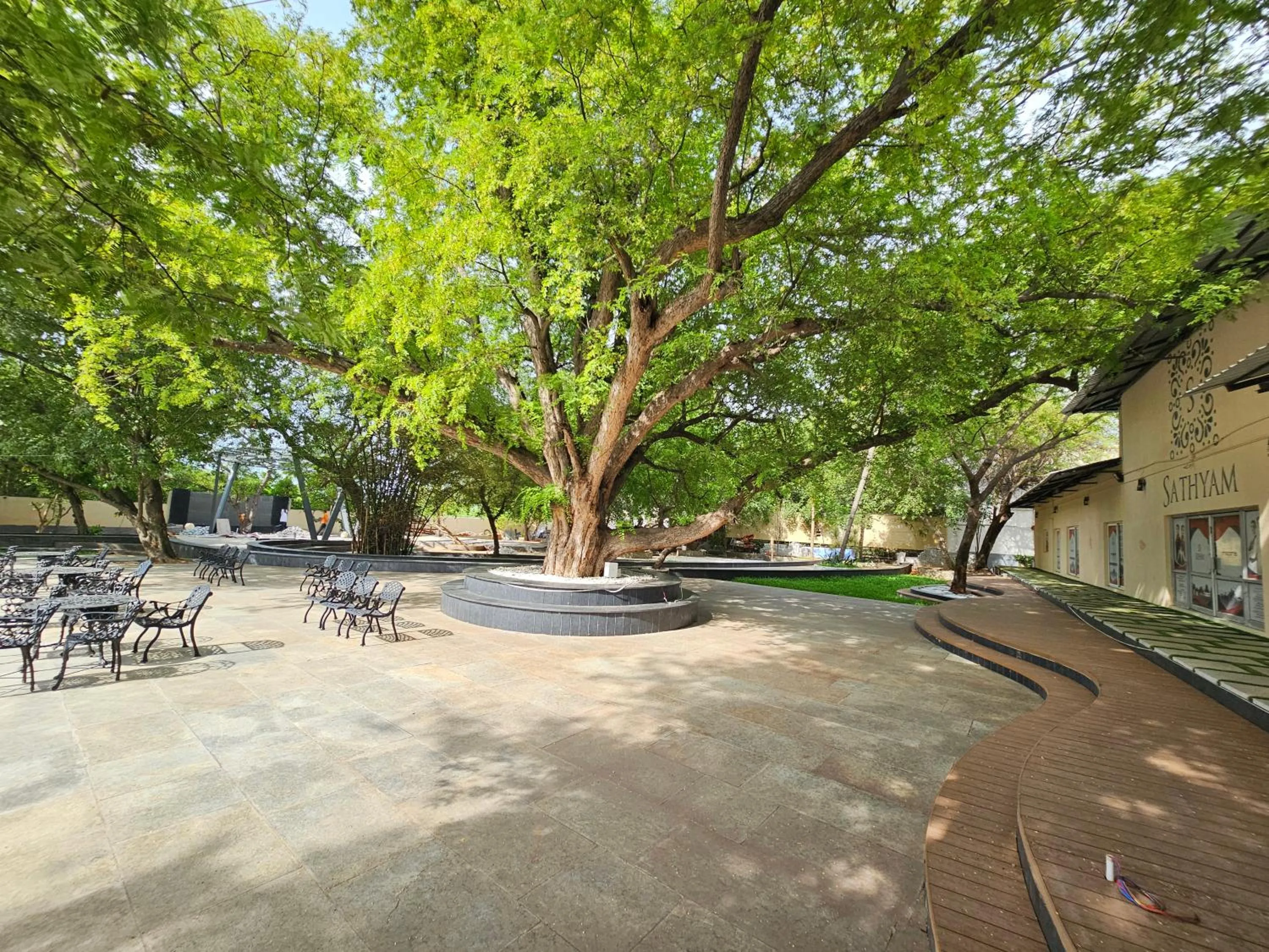 Garden view in Sathyam Grand Resorts, Sriperumbudur