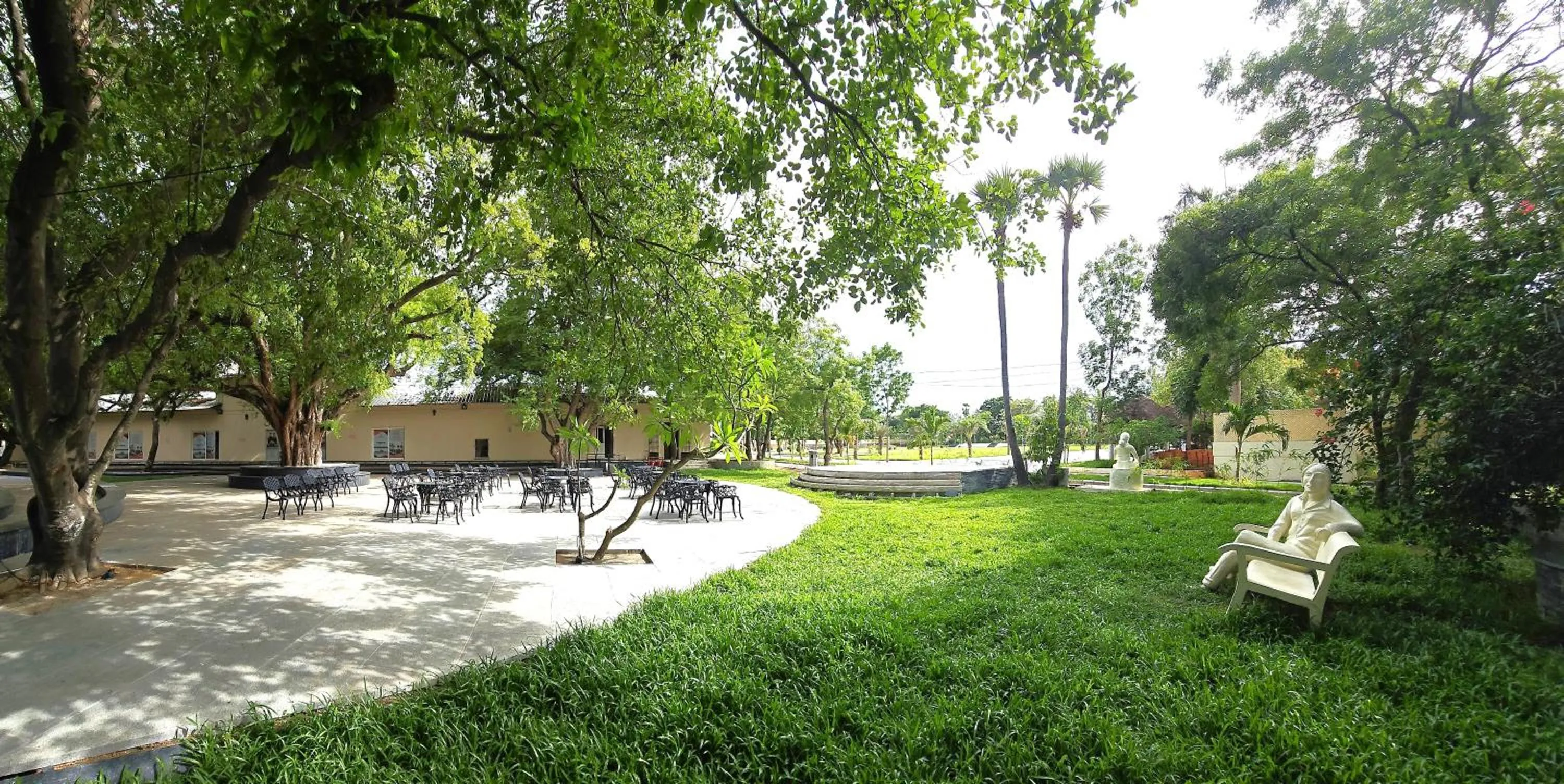 Garden view in Sathyam Grand Resorts, Sriperumbudur