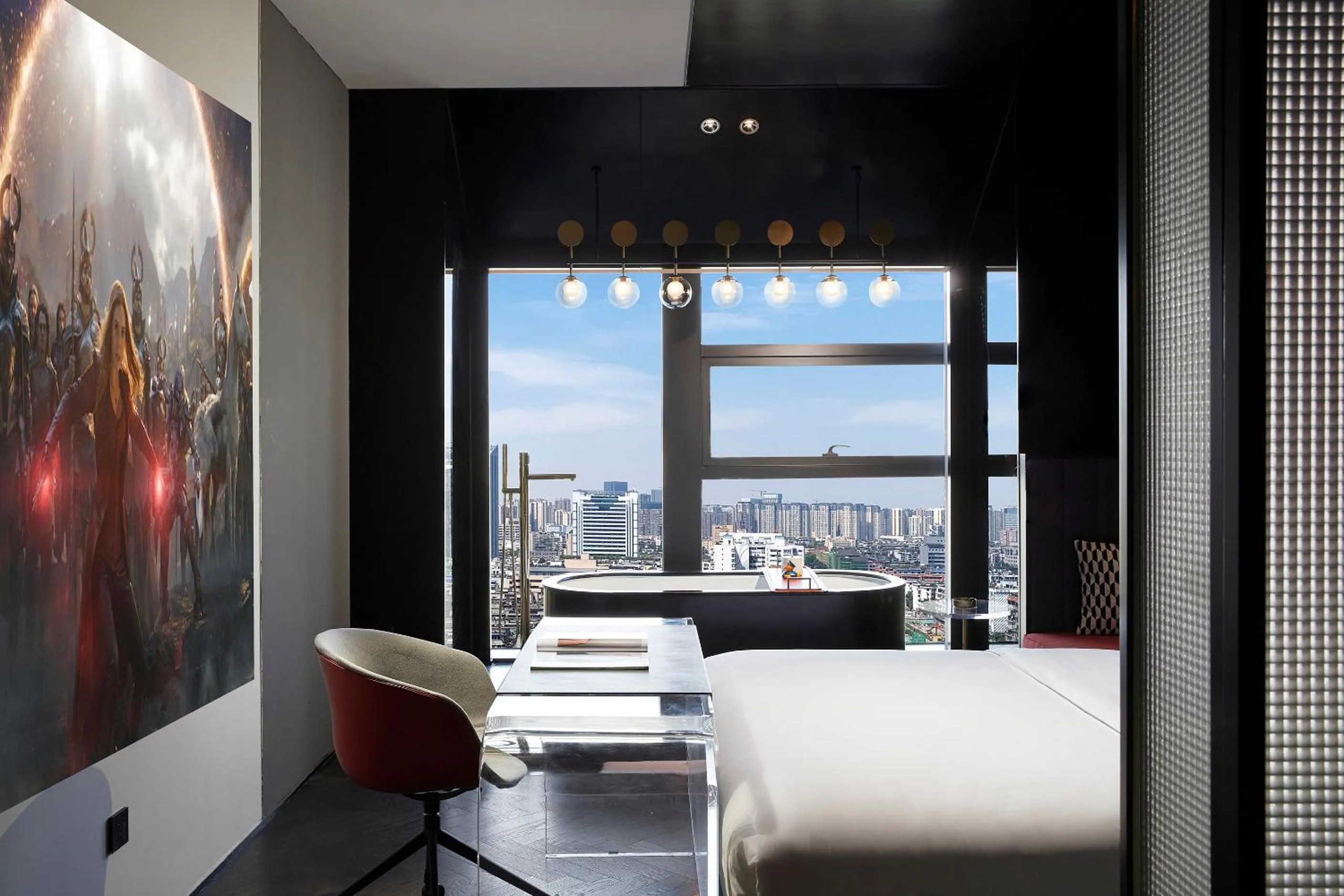 Photo of the whole room, Bed in ISEYA Design Hotel Chengdu Taikoo Li