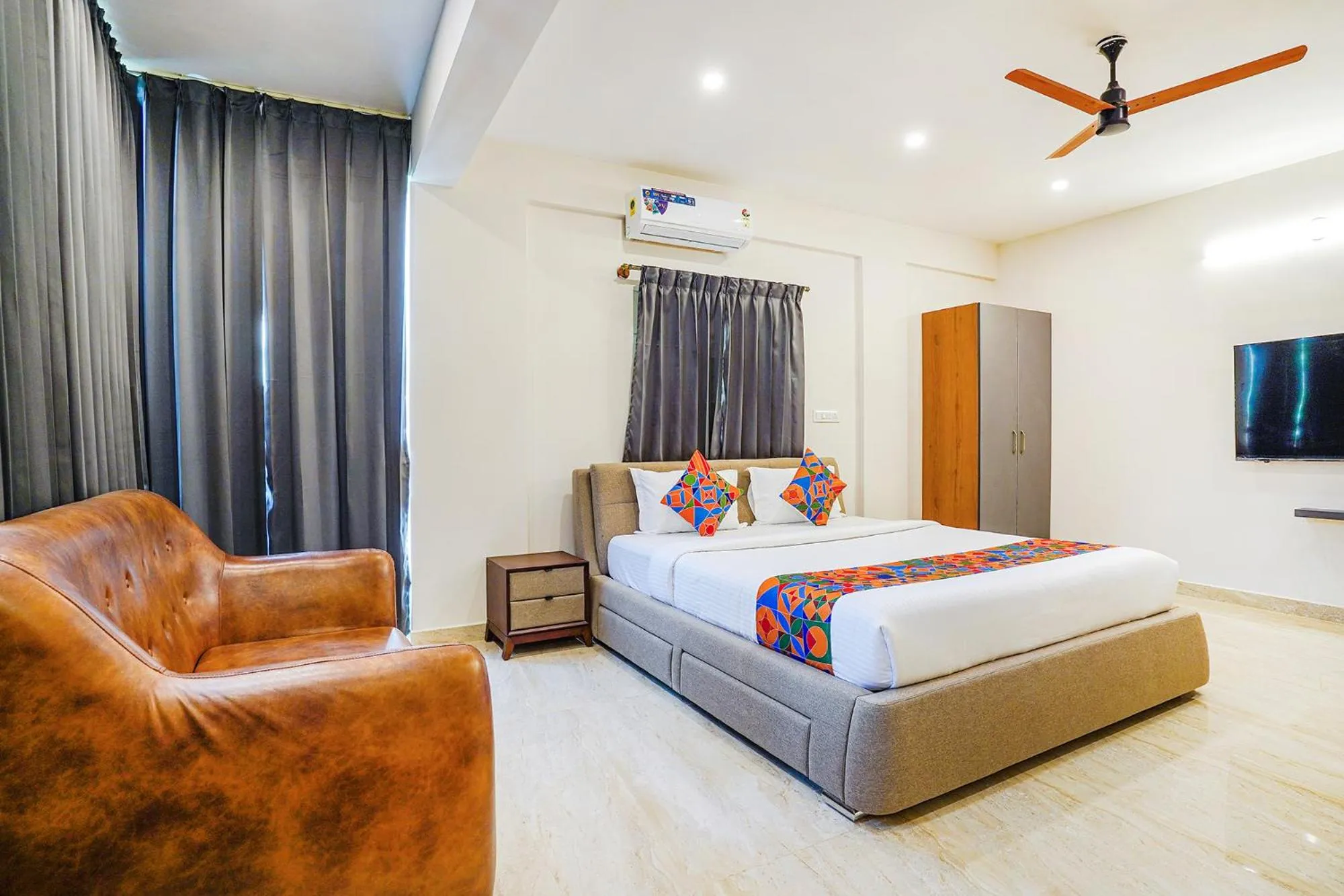 Bed in FabHotel The Pearl Boutique - Electronic City