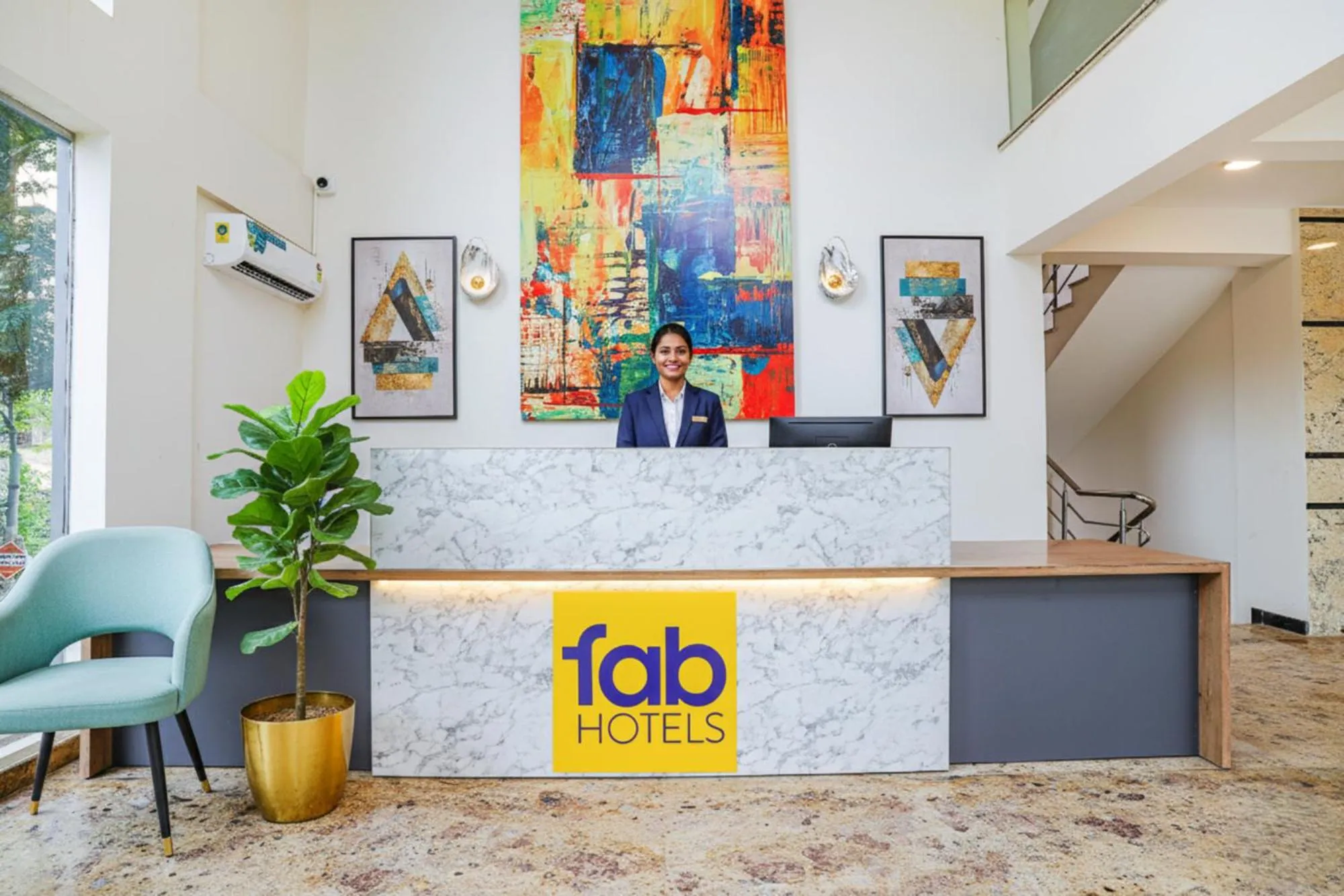 Seating area in FabHotel The Pearl Boutique - Electronic City