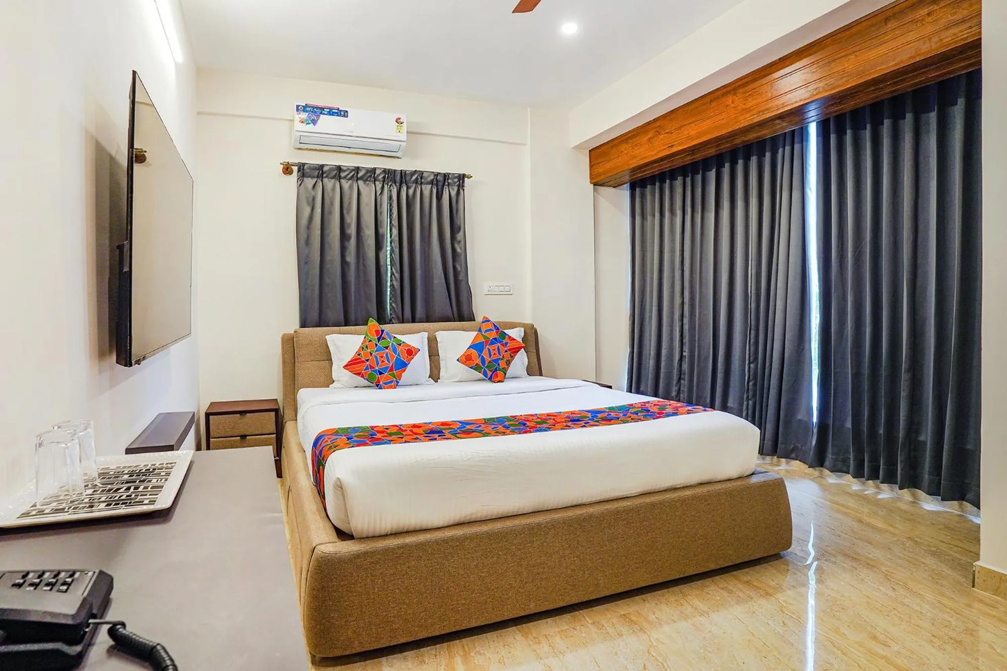 Bed in FabHotel The Pearl Boutique - Electronic City