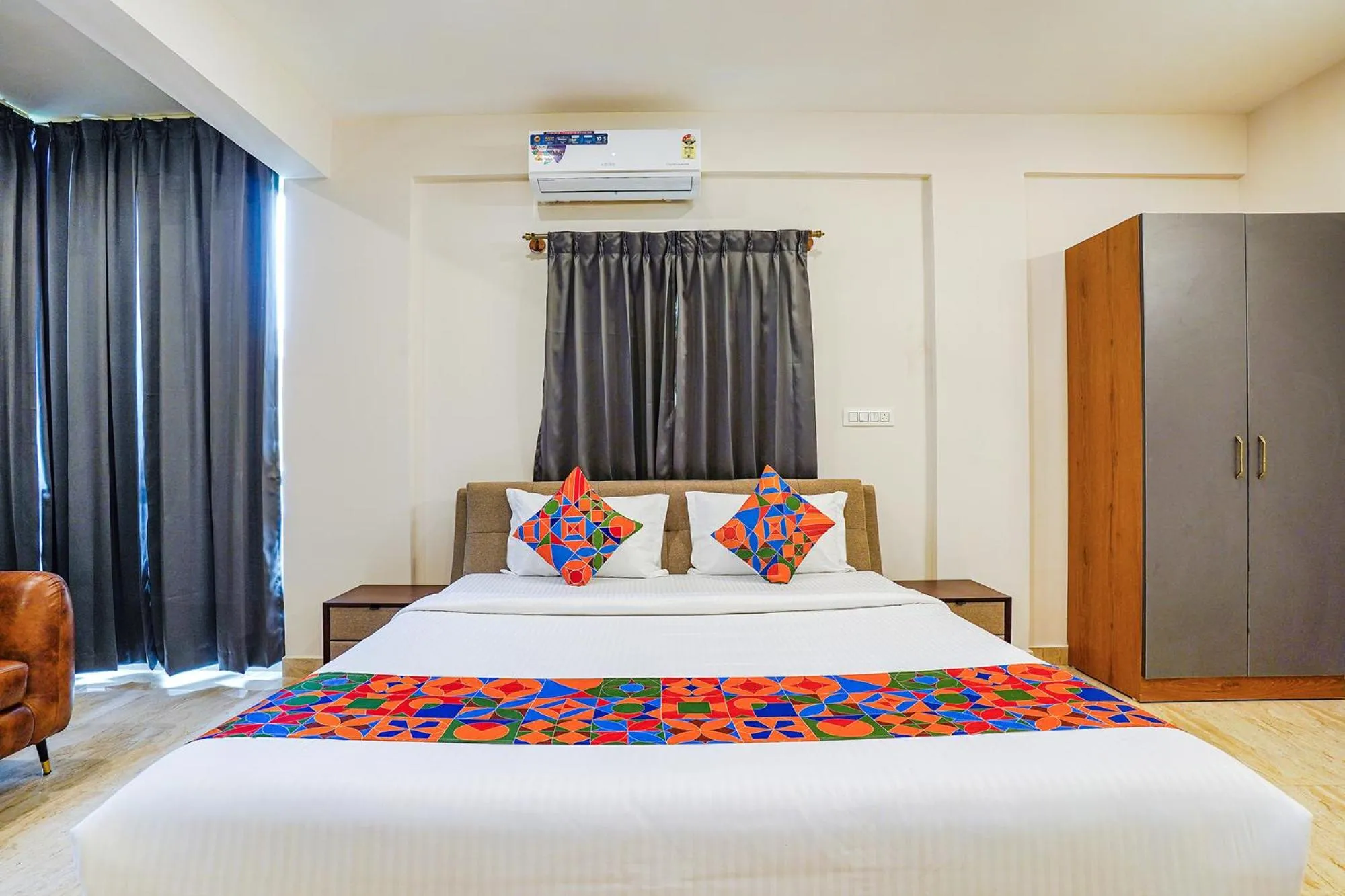 Bed in FabHotel The Pearl Boutique - Electronic City