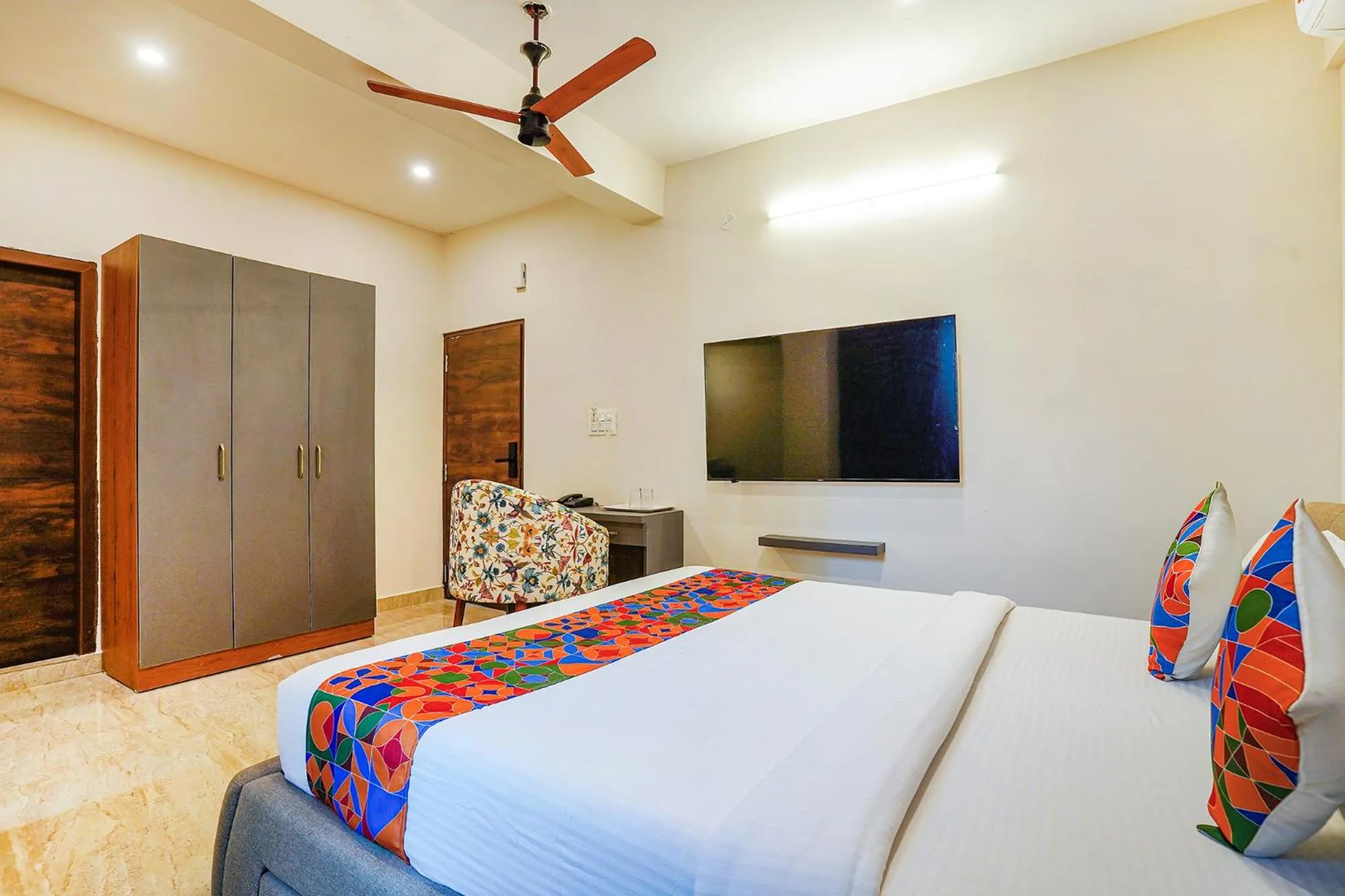 Bed in FabHotel The Pearl Boutique - Electronic City