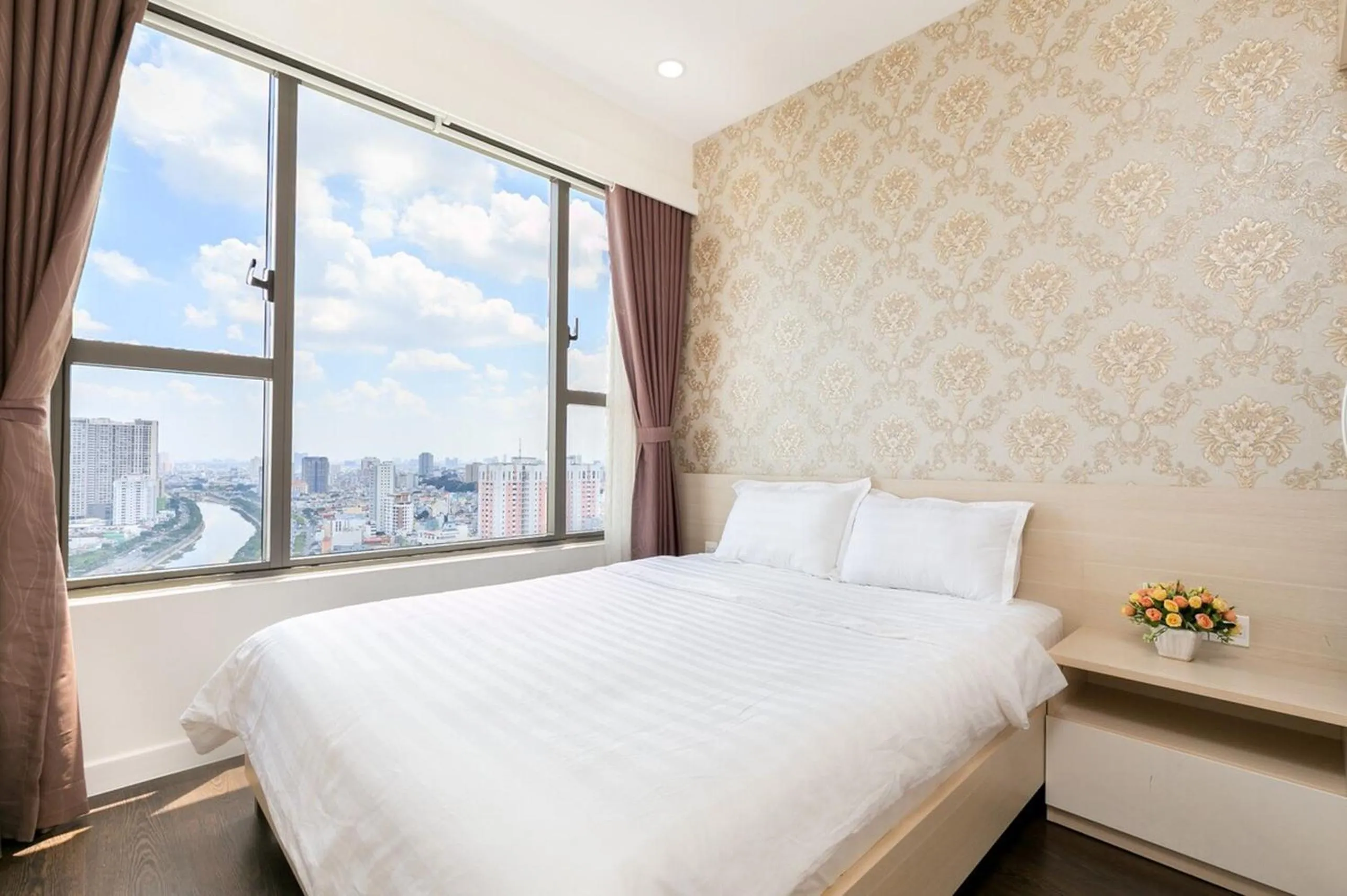 Bed in The RiverGate Apartments & Condo Saigon