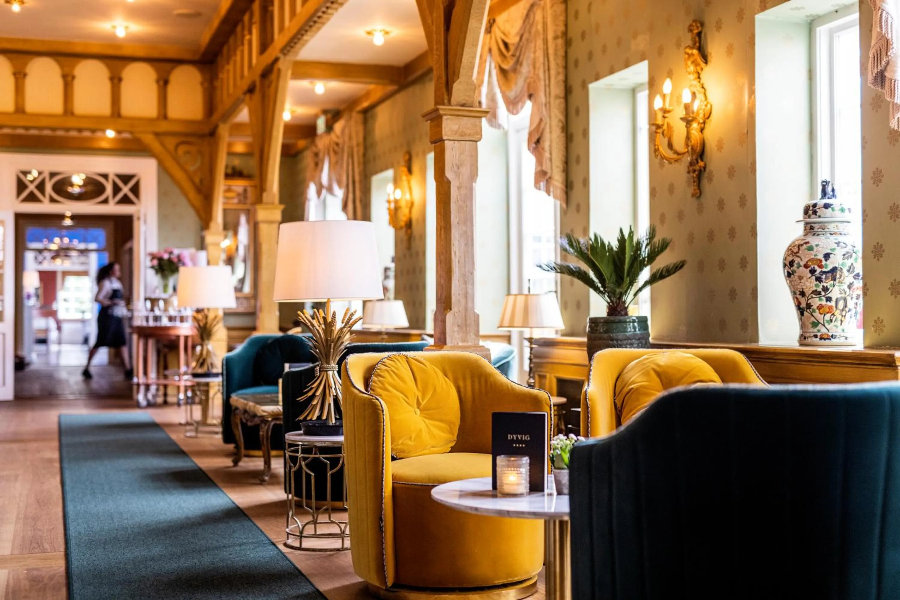 Communal lounge/ TV room in Dyvig Badehotel