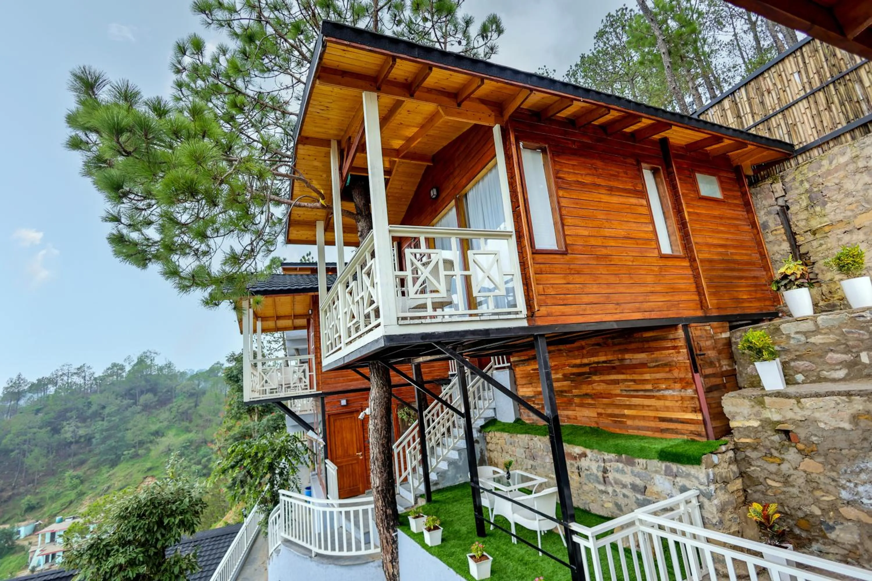 Property building in Koro Treehouse Resort Luxury Wooden Cottages and Villas with Private Pool