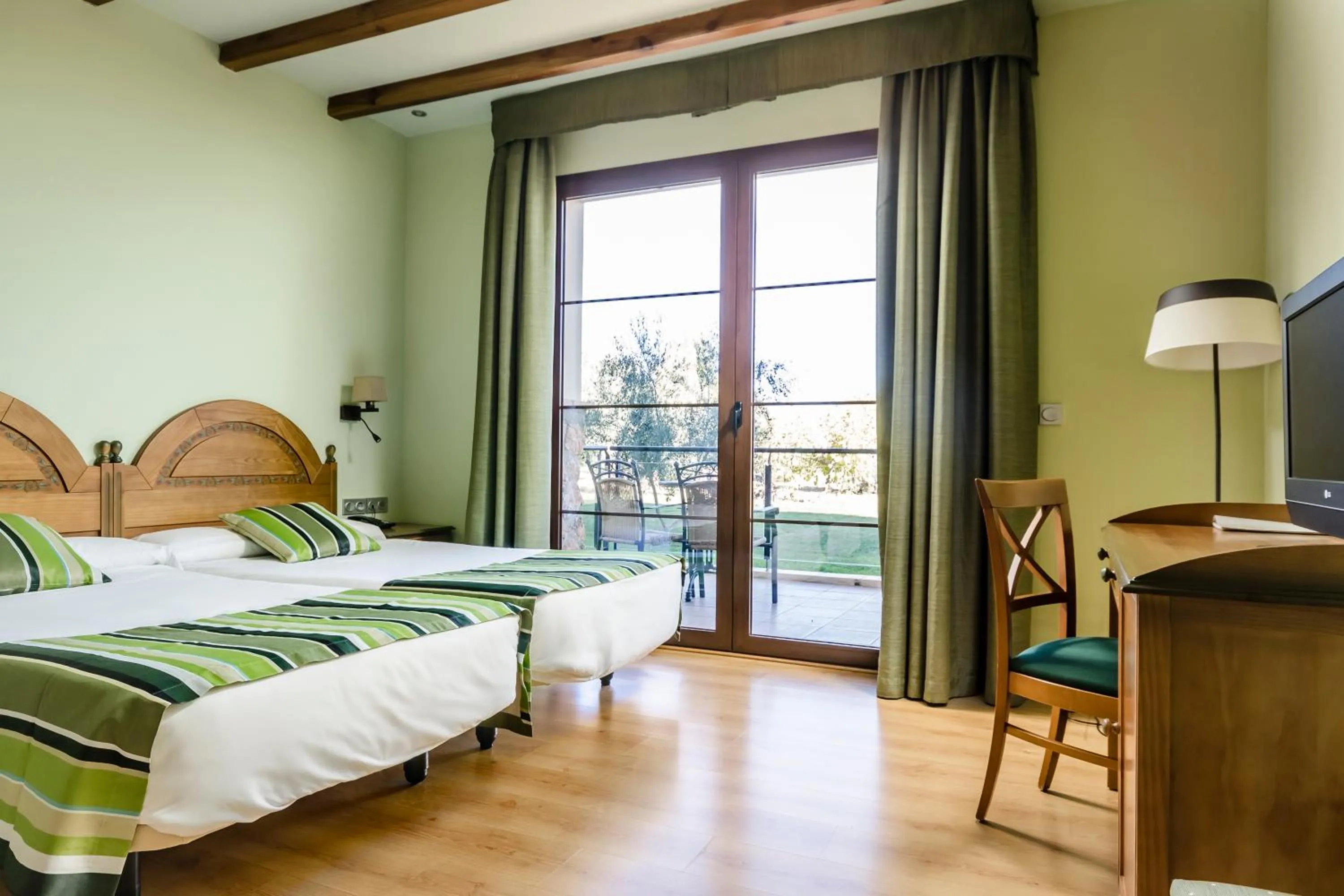 Bed in Hotel Rural Los Nogales