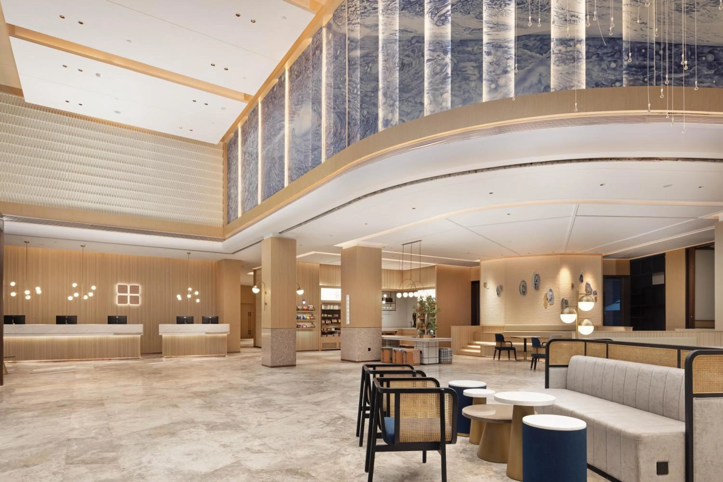 Seating area in Hilton Garden Inn Jingdezhen Taoyuan Valley